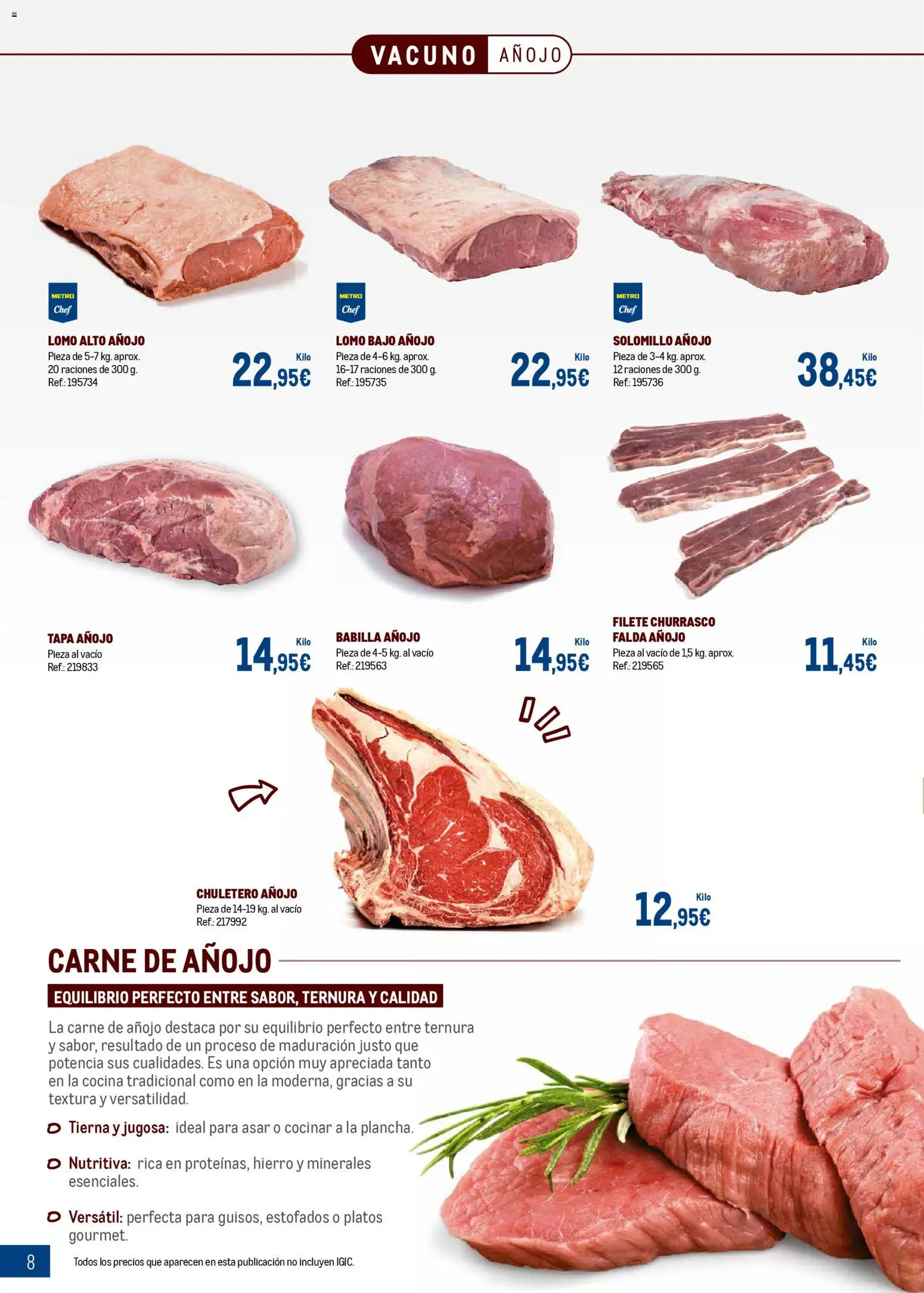 Makro - Expertos en carnes Canarias │ válido desde el 09.03.2026 | Página: 8 | Productos: Cocina, Filete