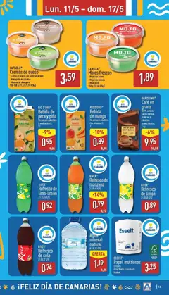 Vista previa Agua mineral natural, Agua mineral natural 8 l válido desde el 11.05.2026 | Página: 13 | Productos: Queso, Café, Piña, Crema