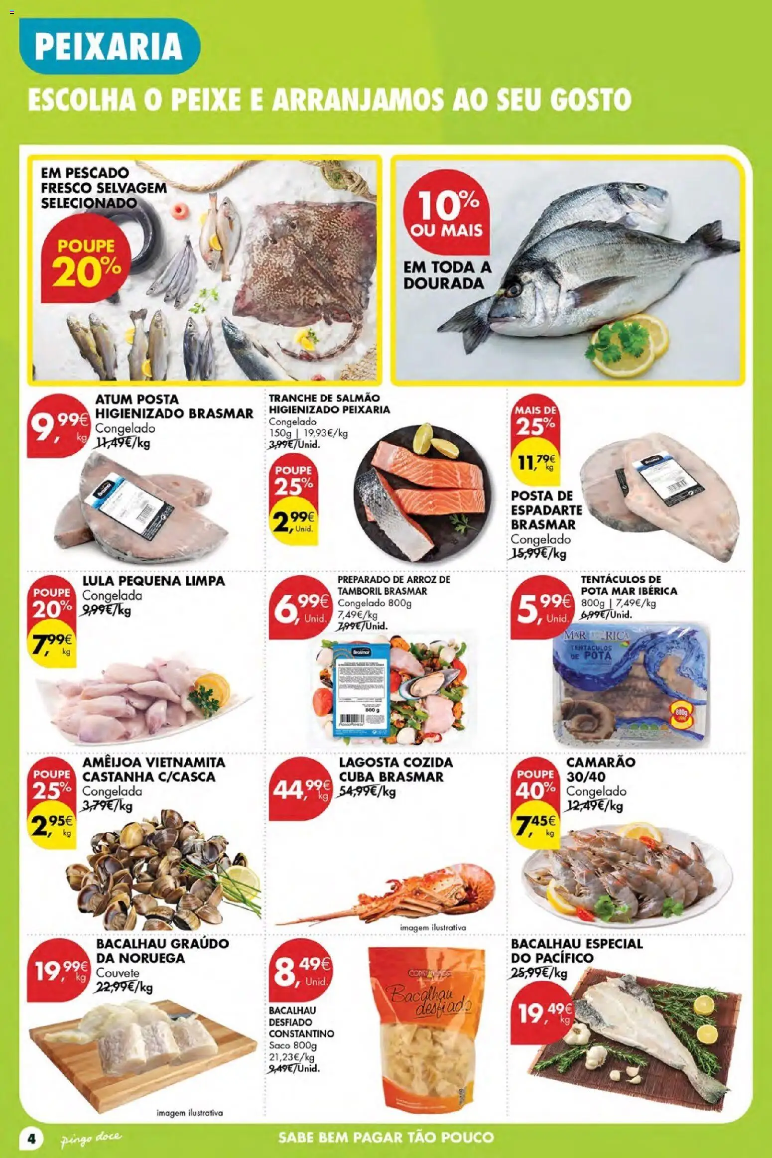 Pingo Doce Poupe Esta Semana Madeira │ válido de 11.06.2026 | Página: 4 | Produtos: Dourada, Lagosta, Tamboril, Arroz