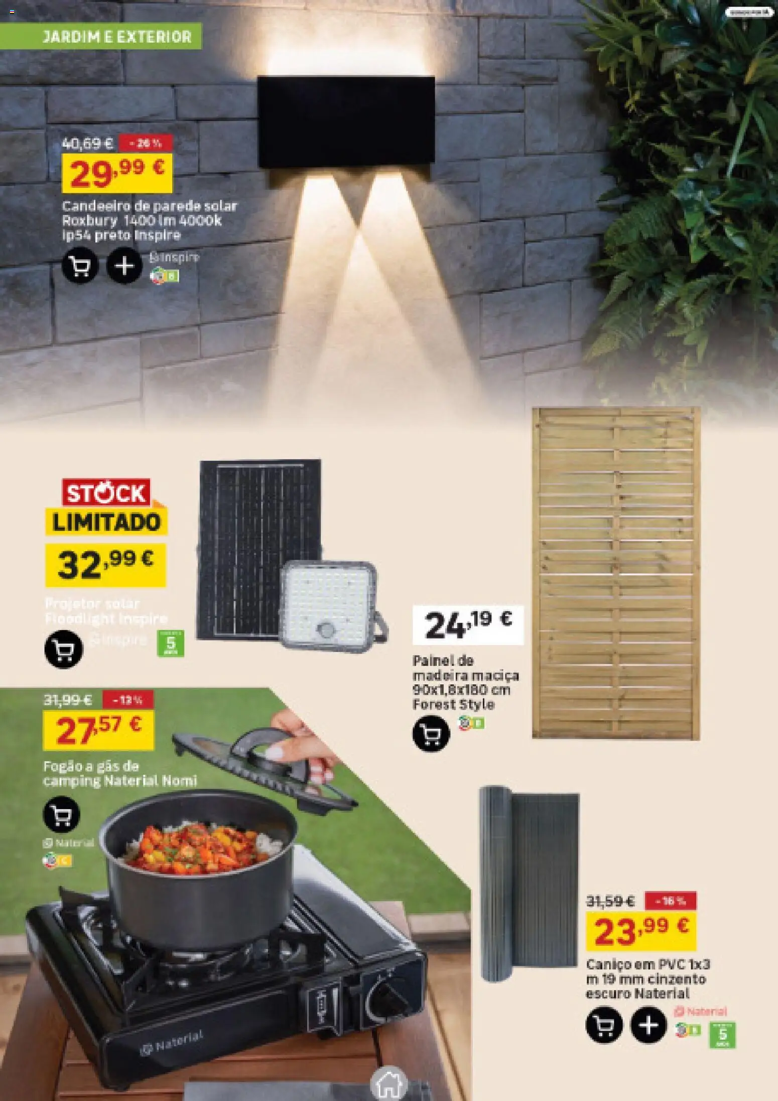 Leroy Merlin Catálogo Açores │ válido de 23/07/2026 | Página: 4 | Produtos: Candeeiro, Fogão, Projetor