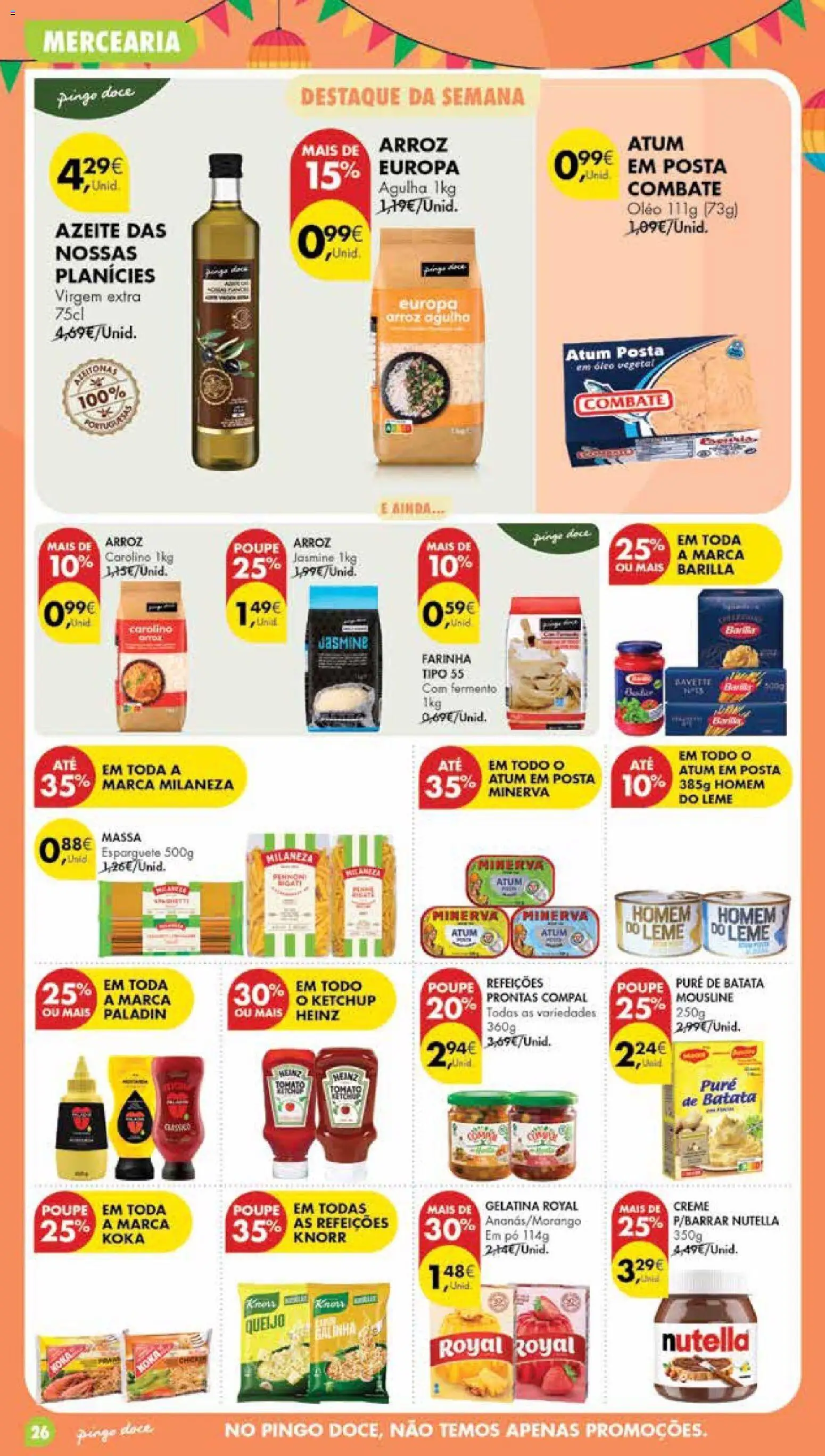 Pingo Doce Poupe Esta Semana Madeira │ válido de 09.06.2026 | Página: 26 | Produtos: Milaneza, Queijo, Massa, Creme