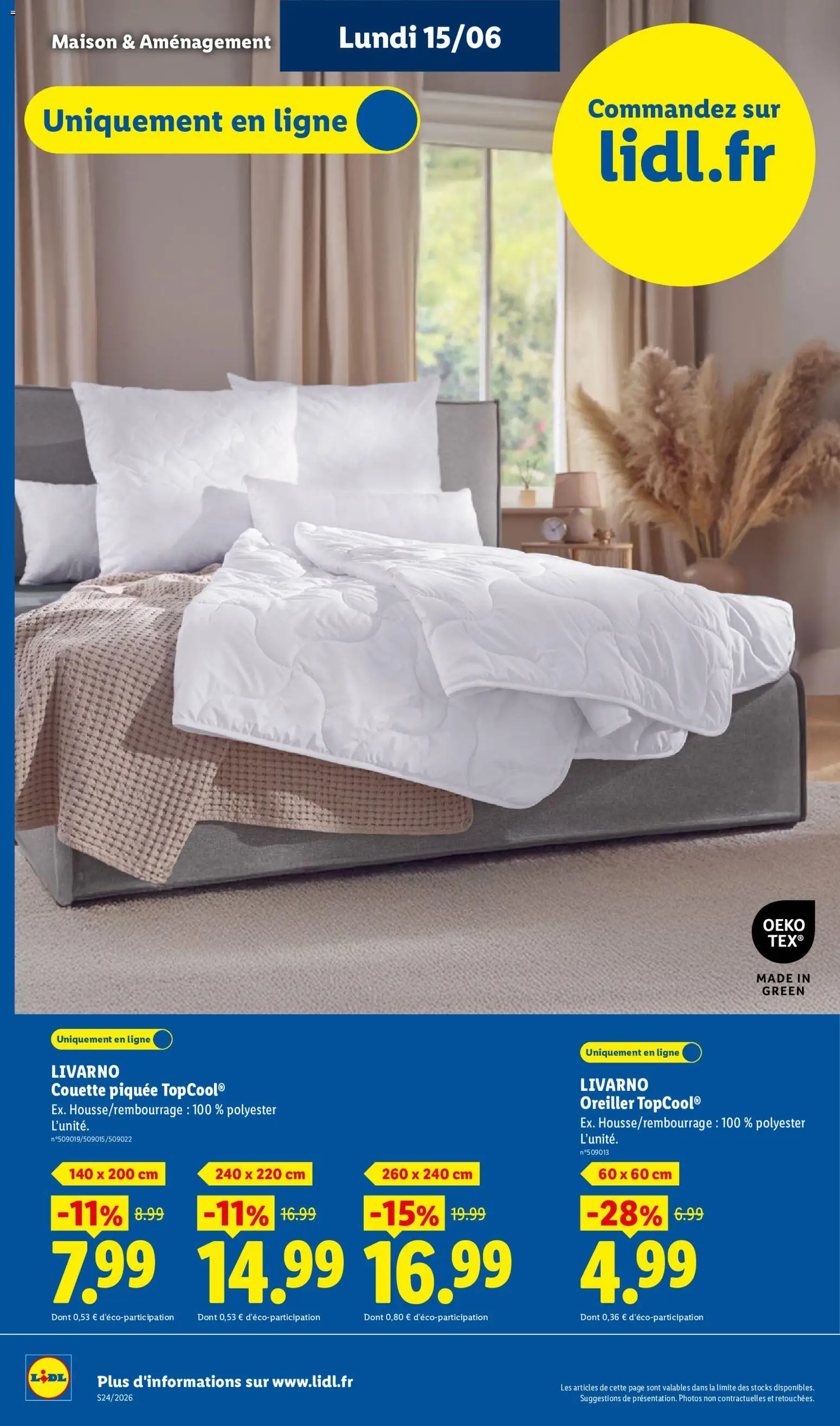 {H1} | Page: 4 | Produits: Oreiller, Couette