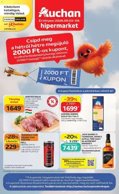 Auchan akciós újság Szolnok - amely érvényes a következő dátumtól: 2026.09.03.