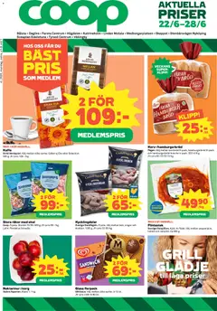 Coop Daglivs erbjudanden - Förhandsvisning av reklamblad från butik Coop Daglivs aktuell från 22.06.2026