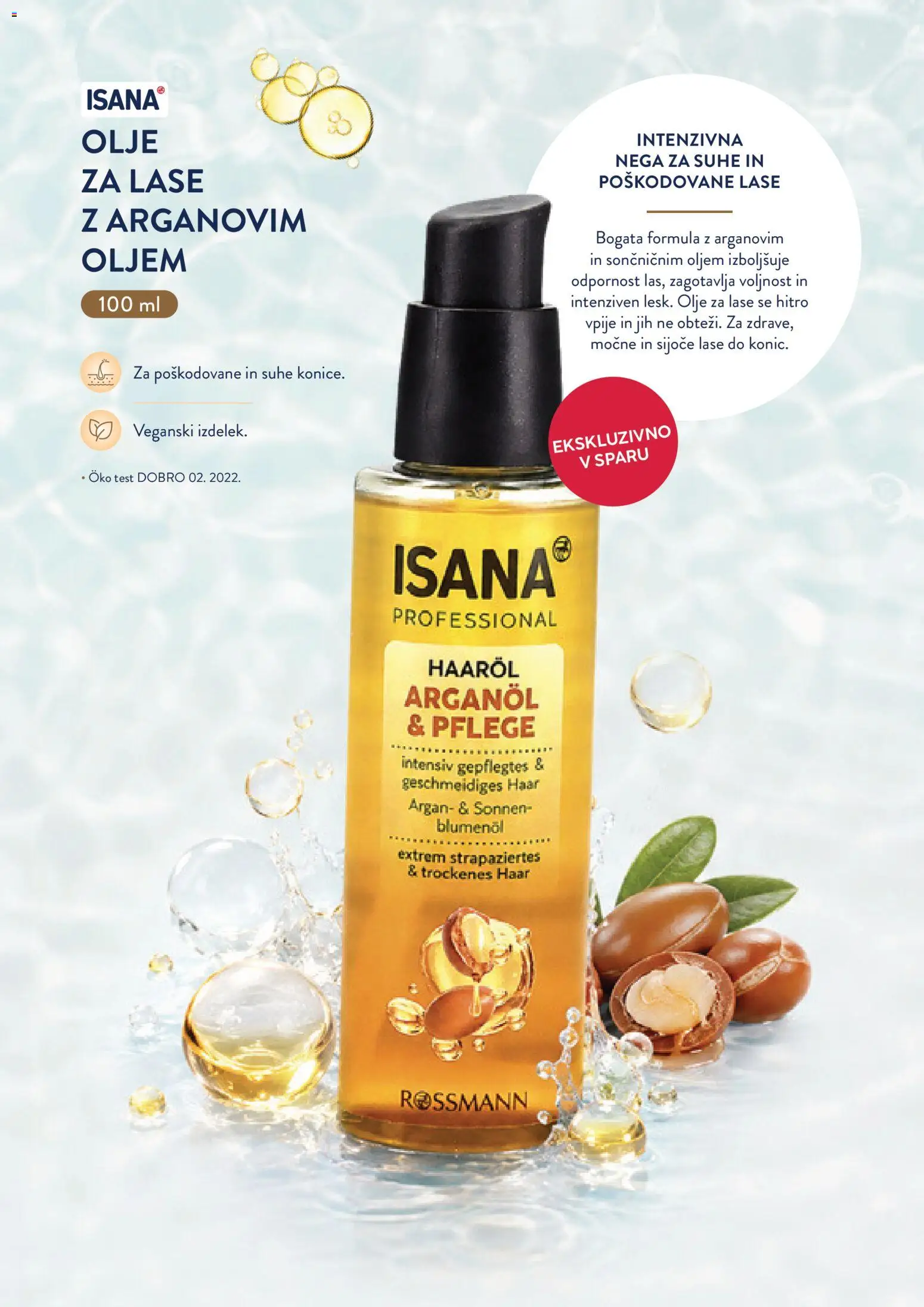 Novi Spar katalog ponudbe – veljaven od 24.09.2026 | Stran: 35 | Izdelki: Olje za lase, Olje