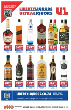Ultra Liquors specials catalogue – valid from 01/10/2026