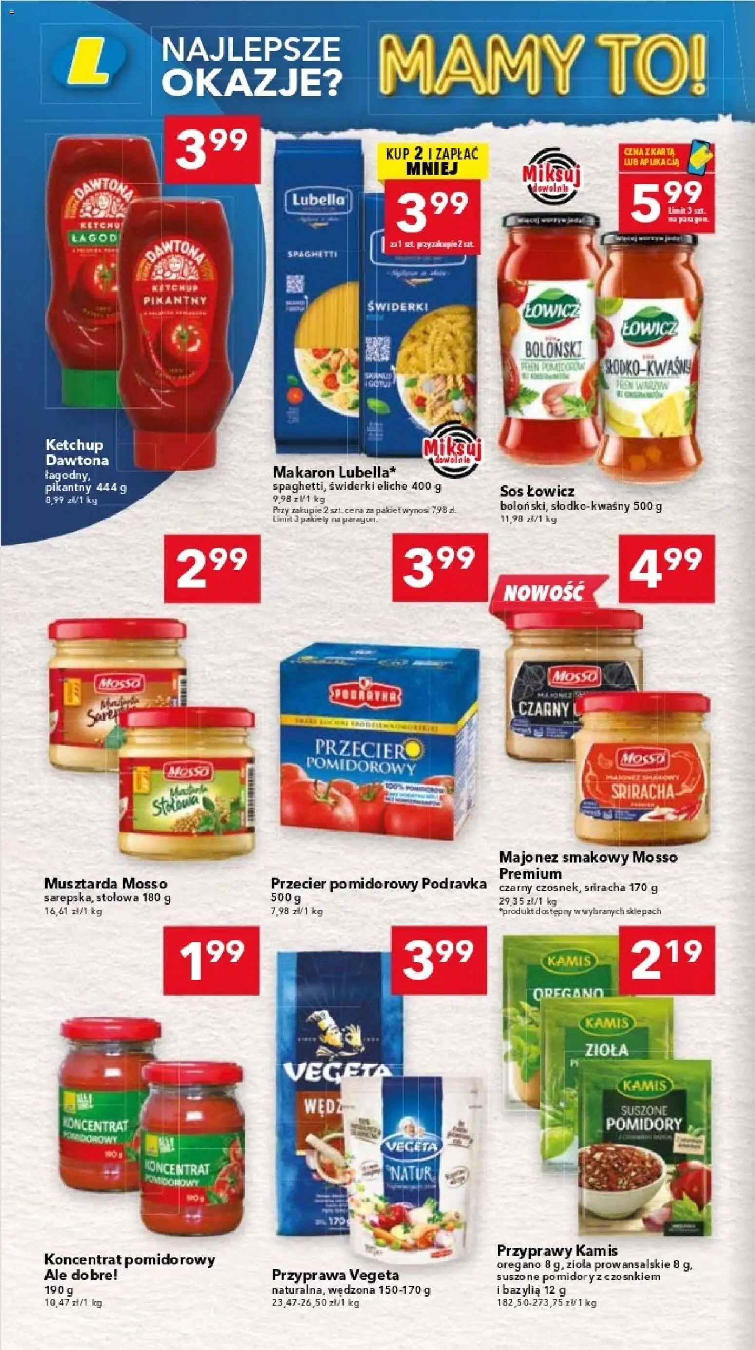 Lewiatan gazetka - Warszawa od 21.05.2026 | Strona: 8 | Produkty: Musztarda, Pomidory, Makaron, Sos