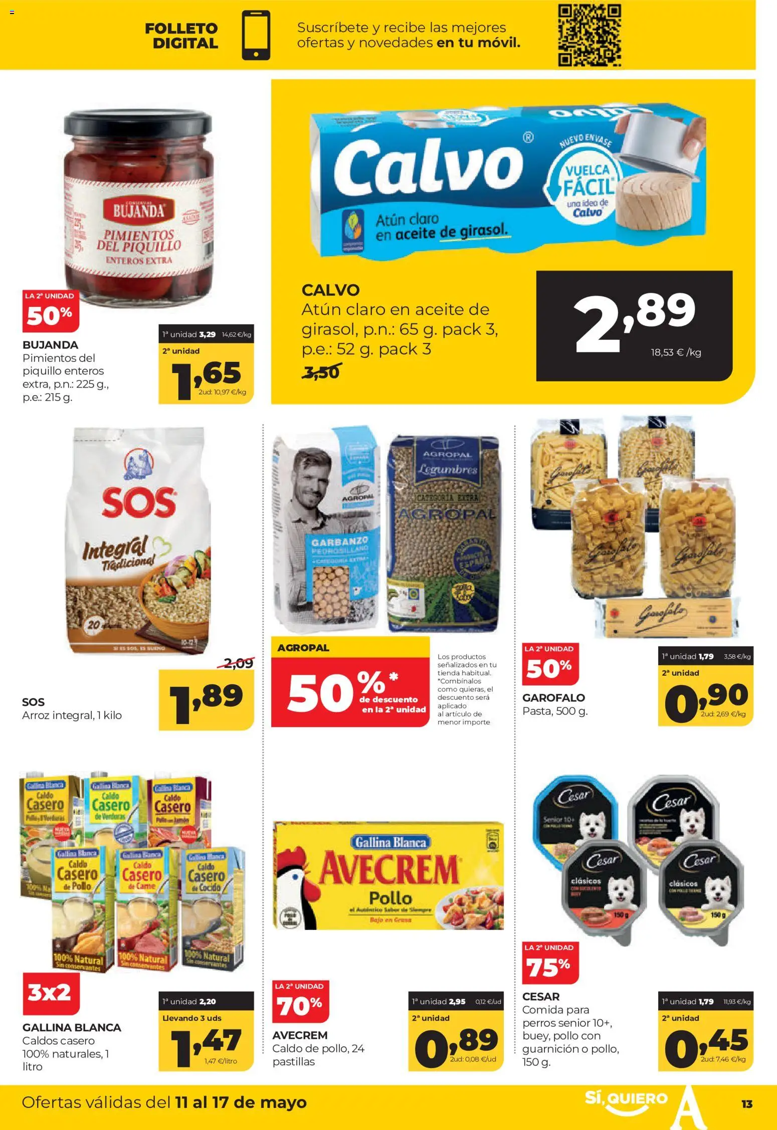 Alimerka folleto Asturias │ válido desde el 11.05.2026 | Página: 13 | Productos: Aceite, Arroz, Atún claro