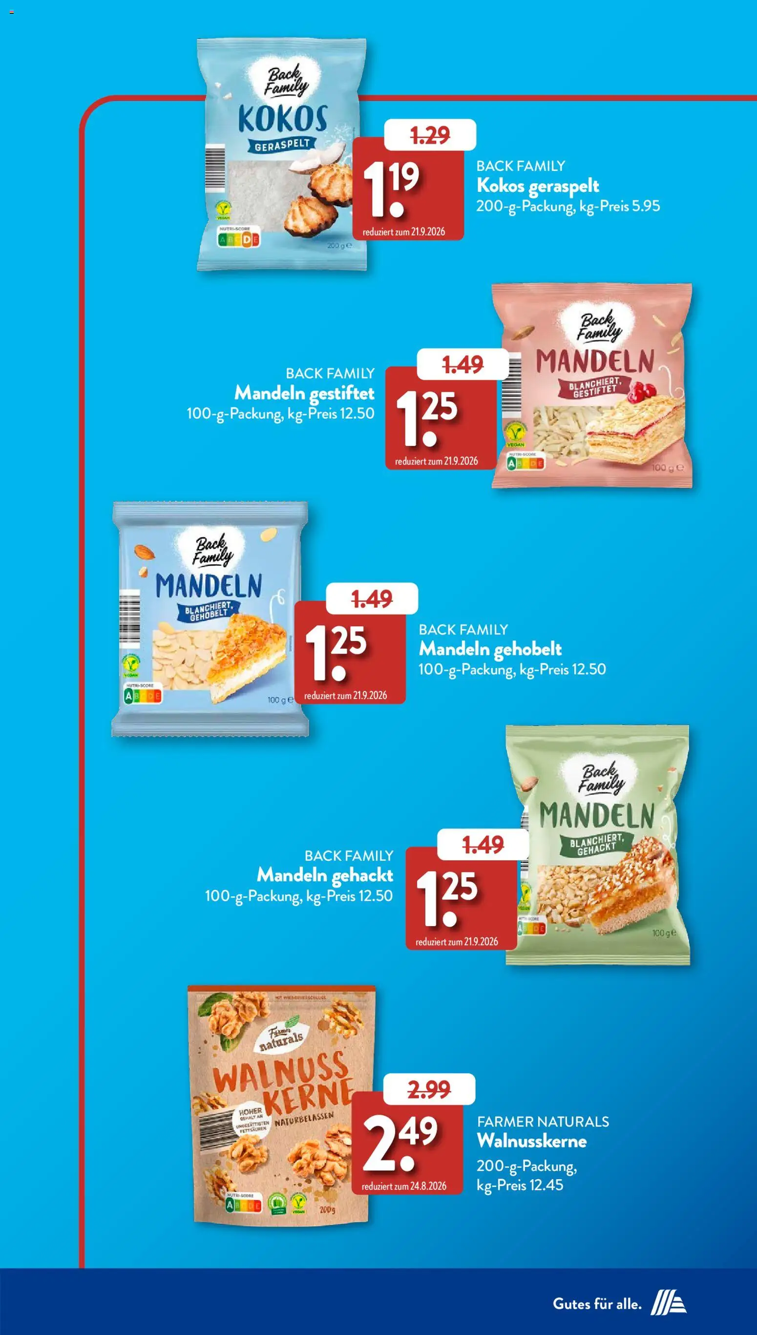 Aldi Süd Sonderprospekt – gültig ab 23.09.2026 | Seite: 3 | Produkte: Mandeln