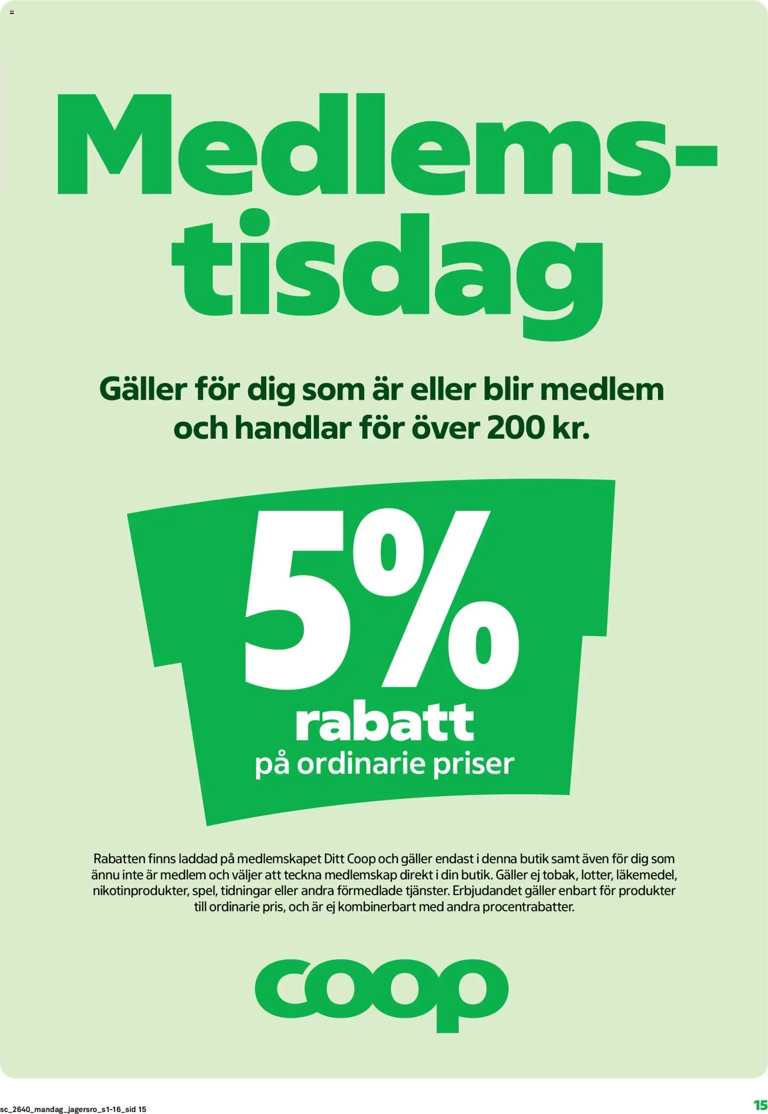 Coop Forum reklamblad aktuell från 28/09/2026 | Sida: 15