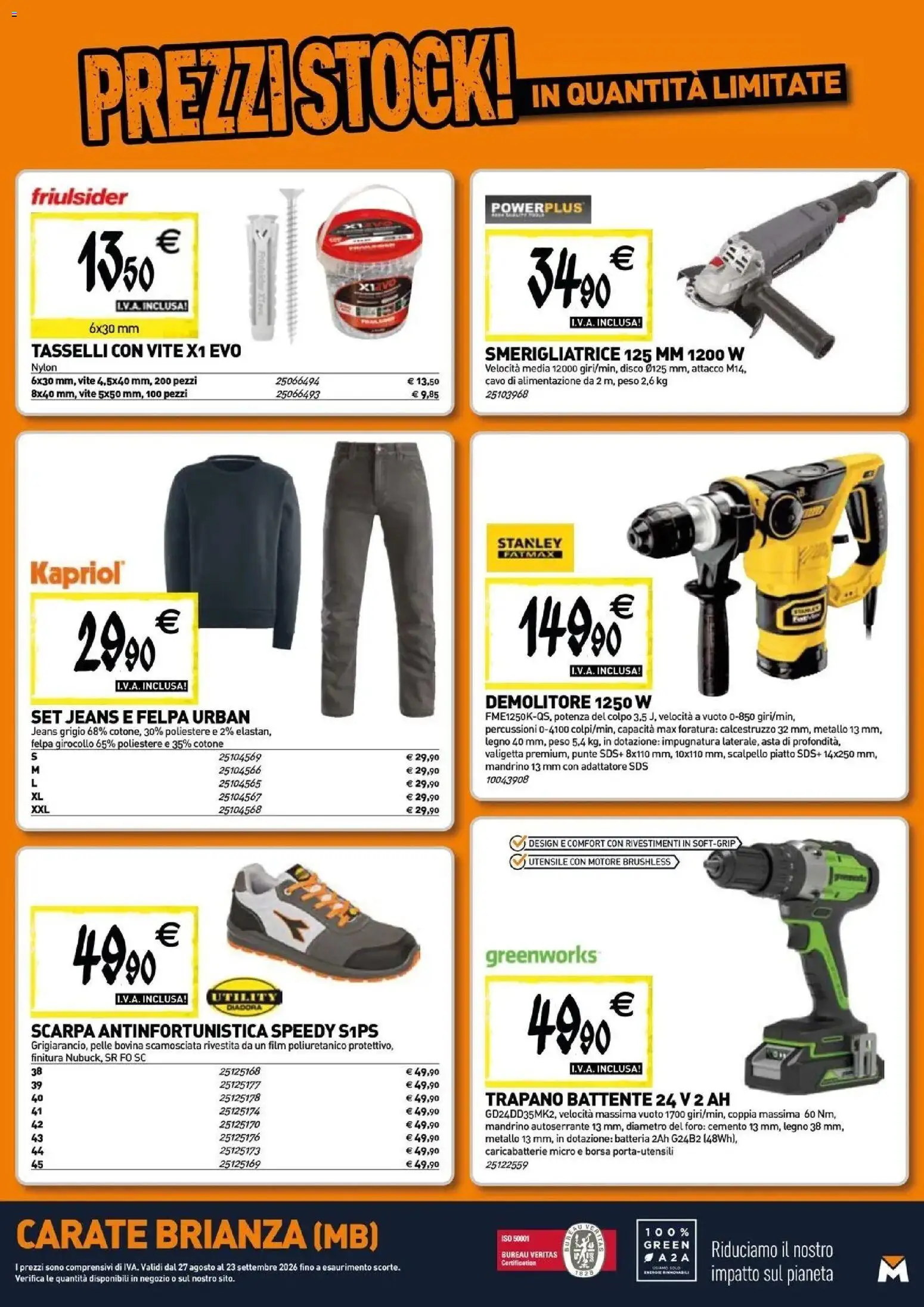 Nuovo TECNOMAT catalogo Carate Brianza dal 27/08/2026 > offerte anteprima 🛍️ | Pagina: 20 | Prodotti: Cavo, Disco, Adattatore, Piatto