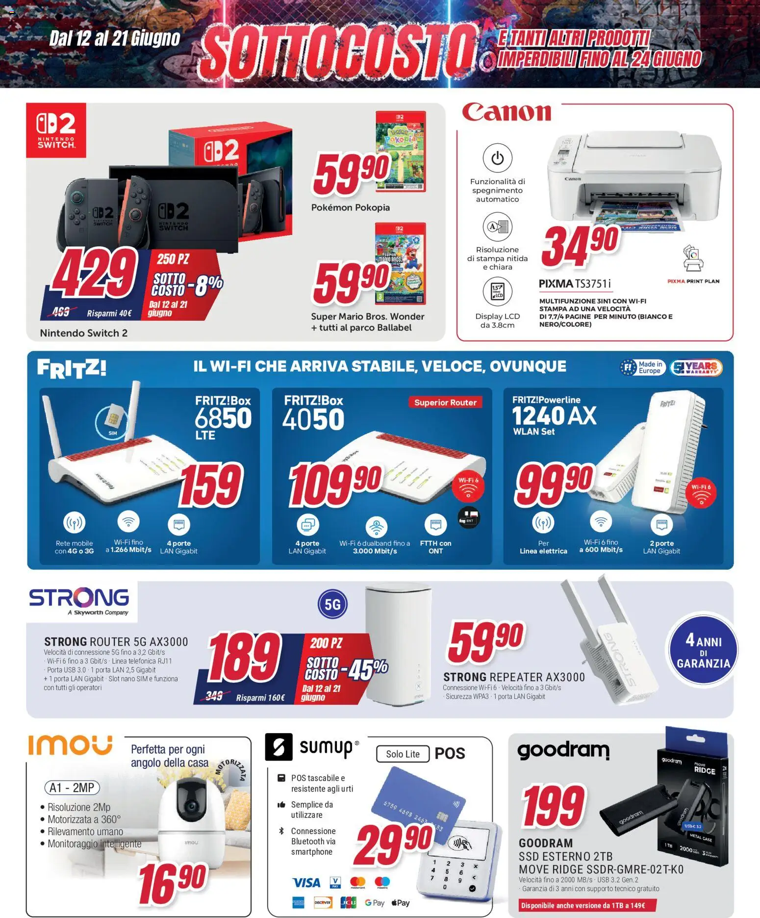 Volantino Trony del 12.06.2026 | Pagina: 7 | Prodotti: Mobile, Smartphone, USB, Stampa