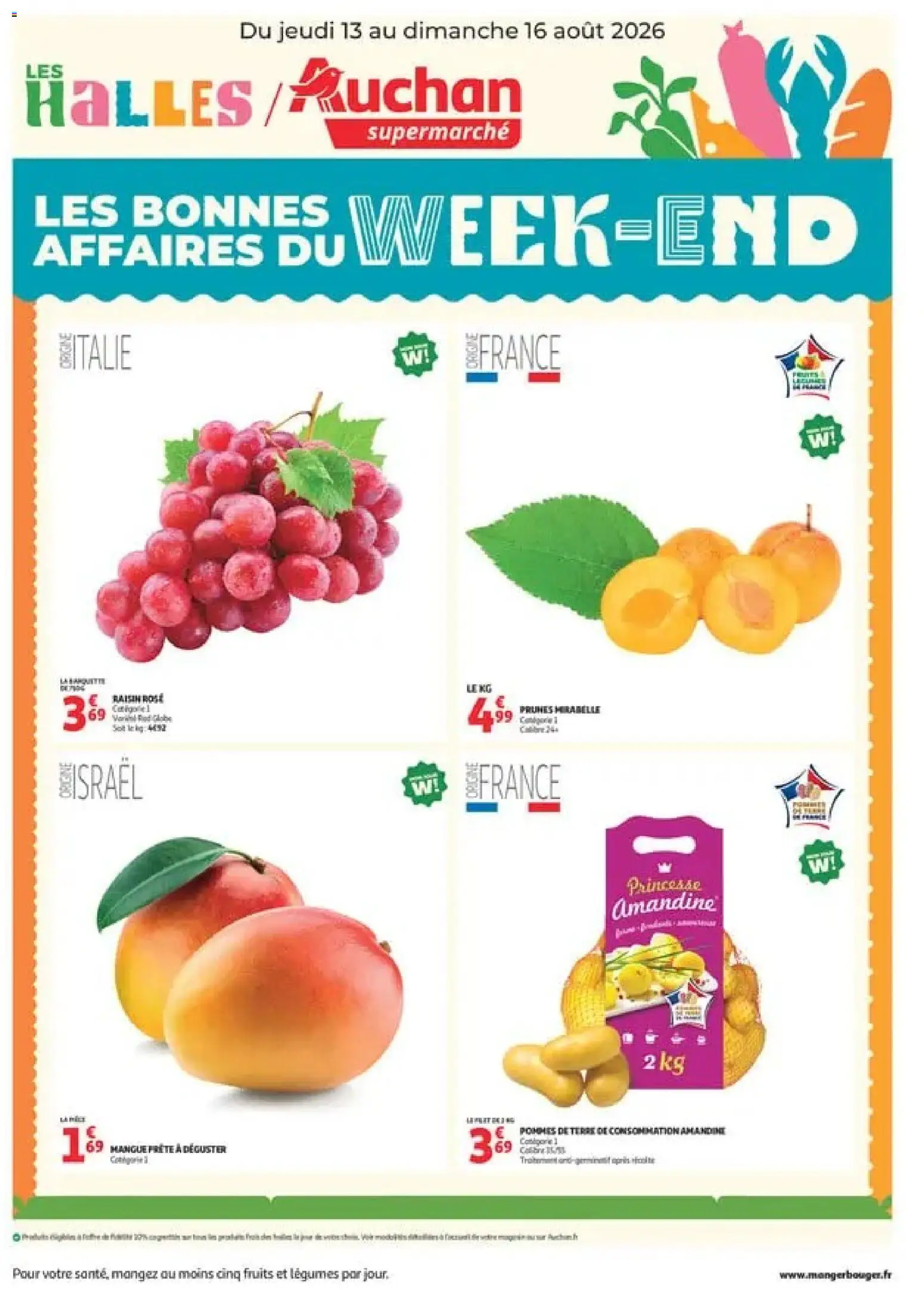 {H1} | Page: 1 | Produits: Mangue, Raisin, Prunes, Pommes de terre