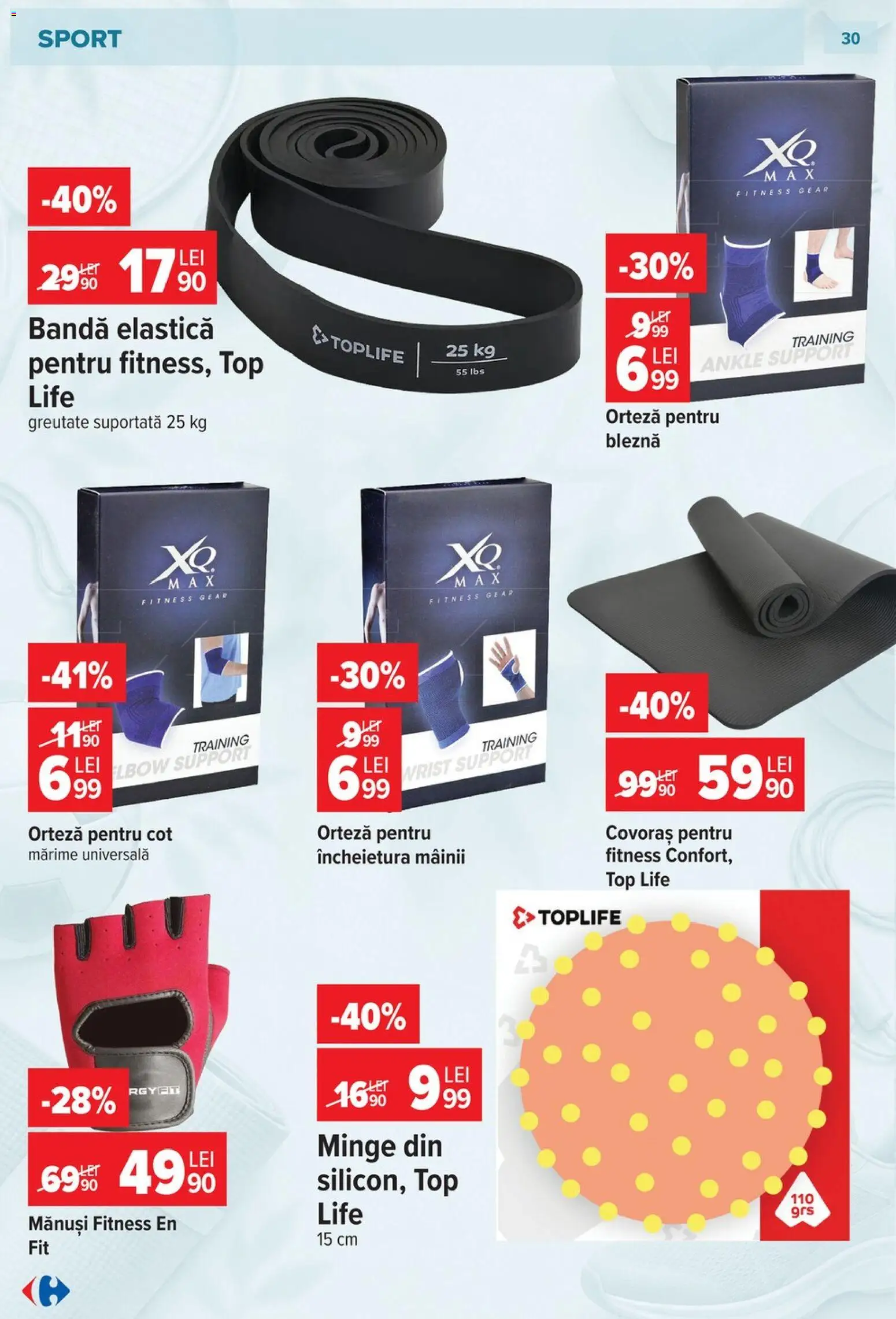 Noul catalog Carrefour – valabil de la 23.09.2026 | Pagină: 30 | Produse: Mănuși, Top, Sport
