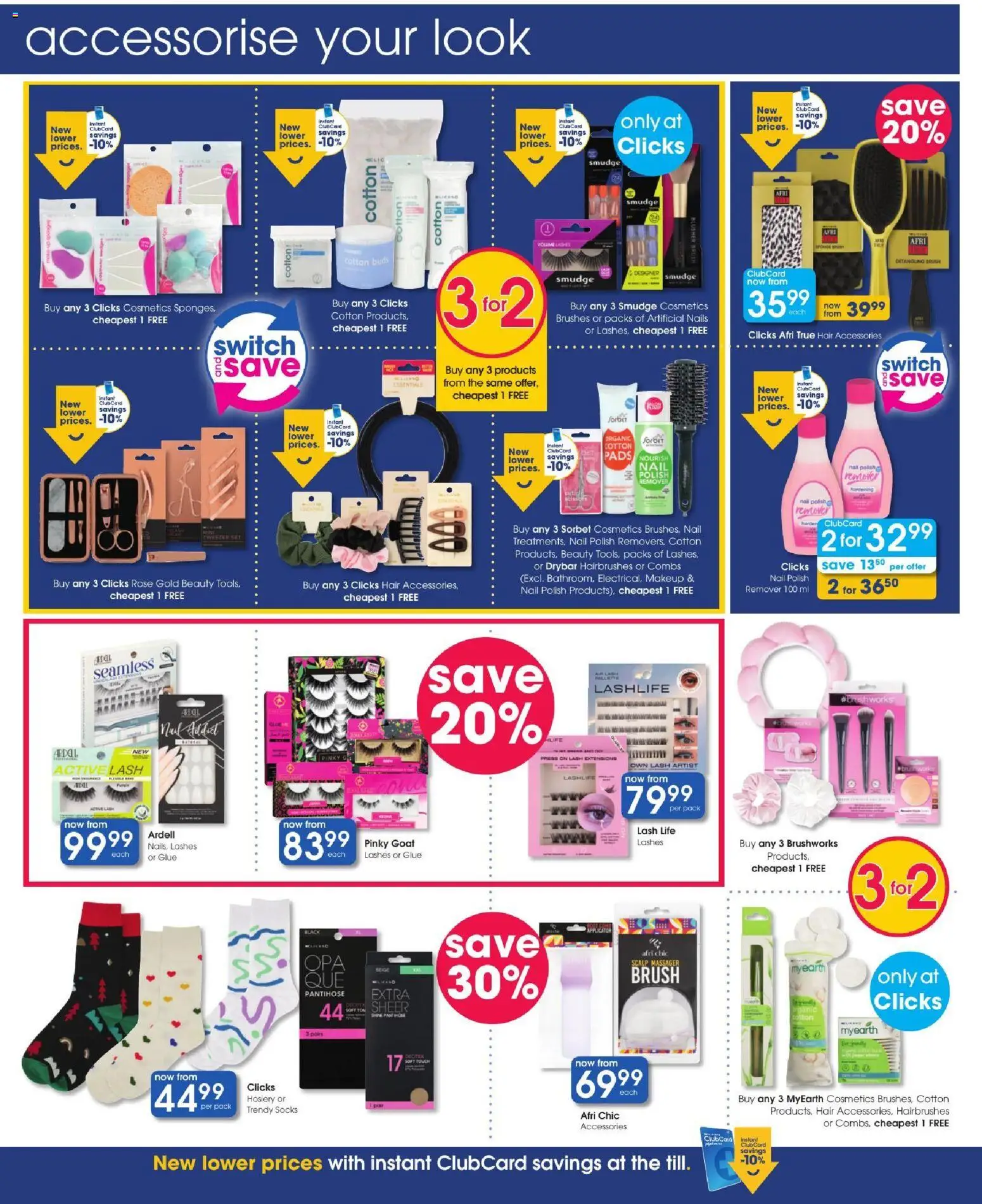 New Clicks catalogue – valid from 22/10/2026 | Page: 22 | Products: Press, Pads, Brush, Nail polish