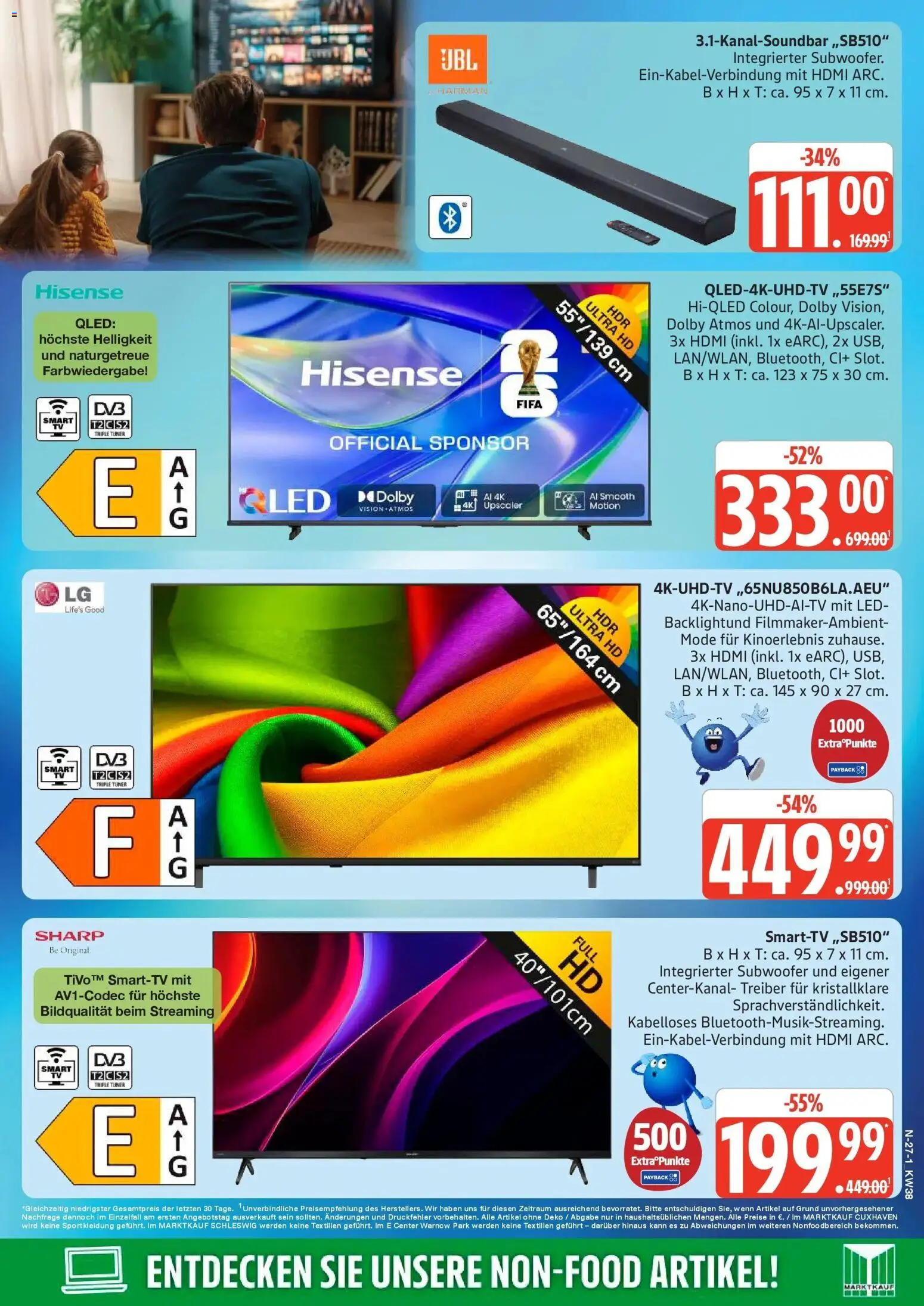 Marktkauf Prospekt Cuxhaven (ab 14.09.2026) » Angebote online | Seite: 27 | Produkte: Hisense