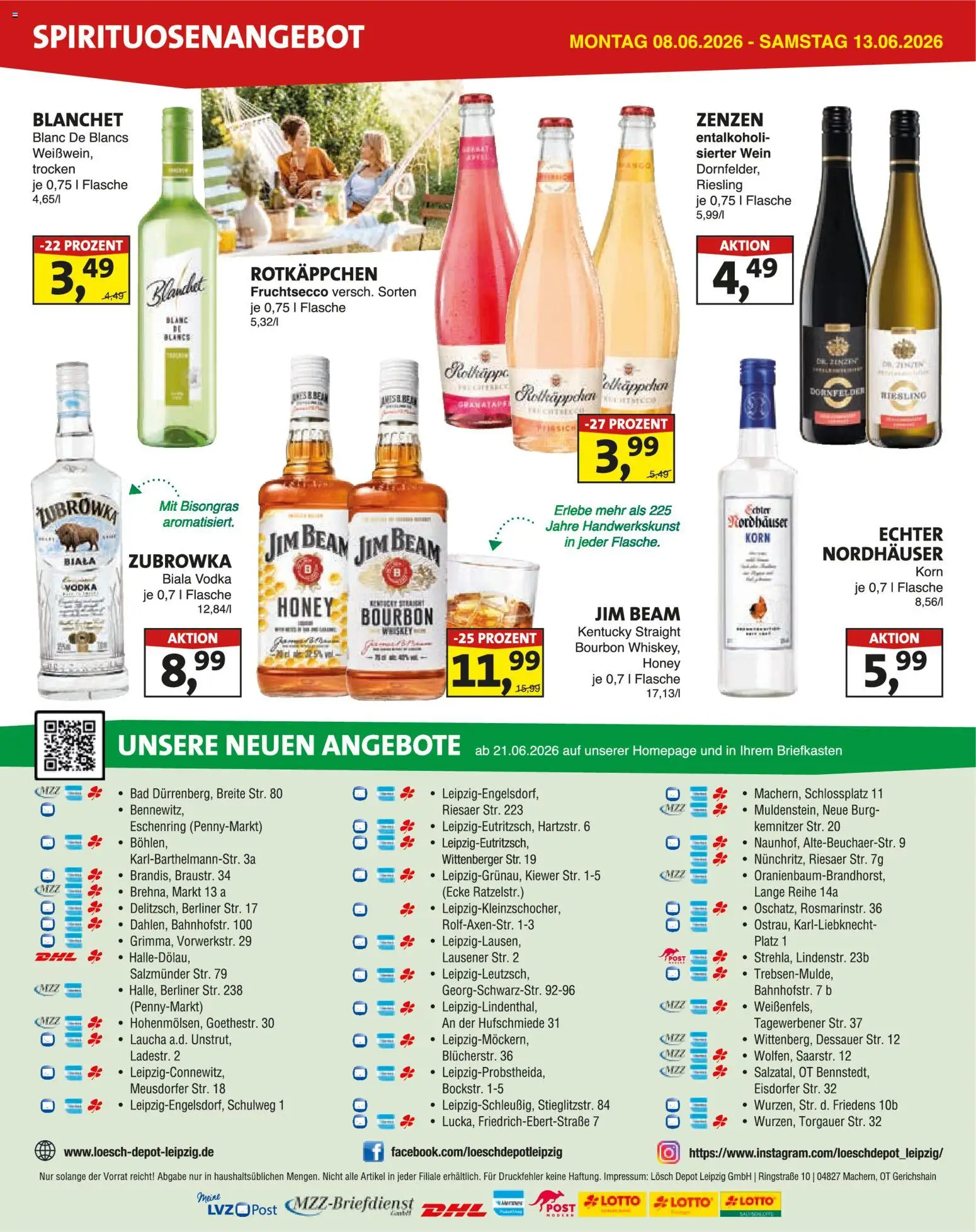 Lösch Depot Prospekt – gültig ab 08.06.2026 | Seite: 4 | Produkte: Rotkäppchen, Wein, Vodka, Bourbon