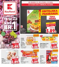 Kaufland - Split-Ravne njive - Pregled kataloga iz trgovine Kaufland, vrijedi od 09.09.2026