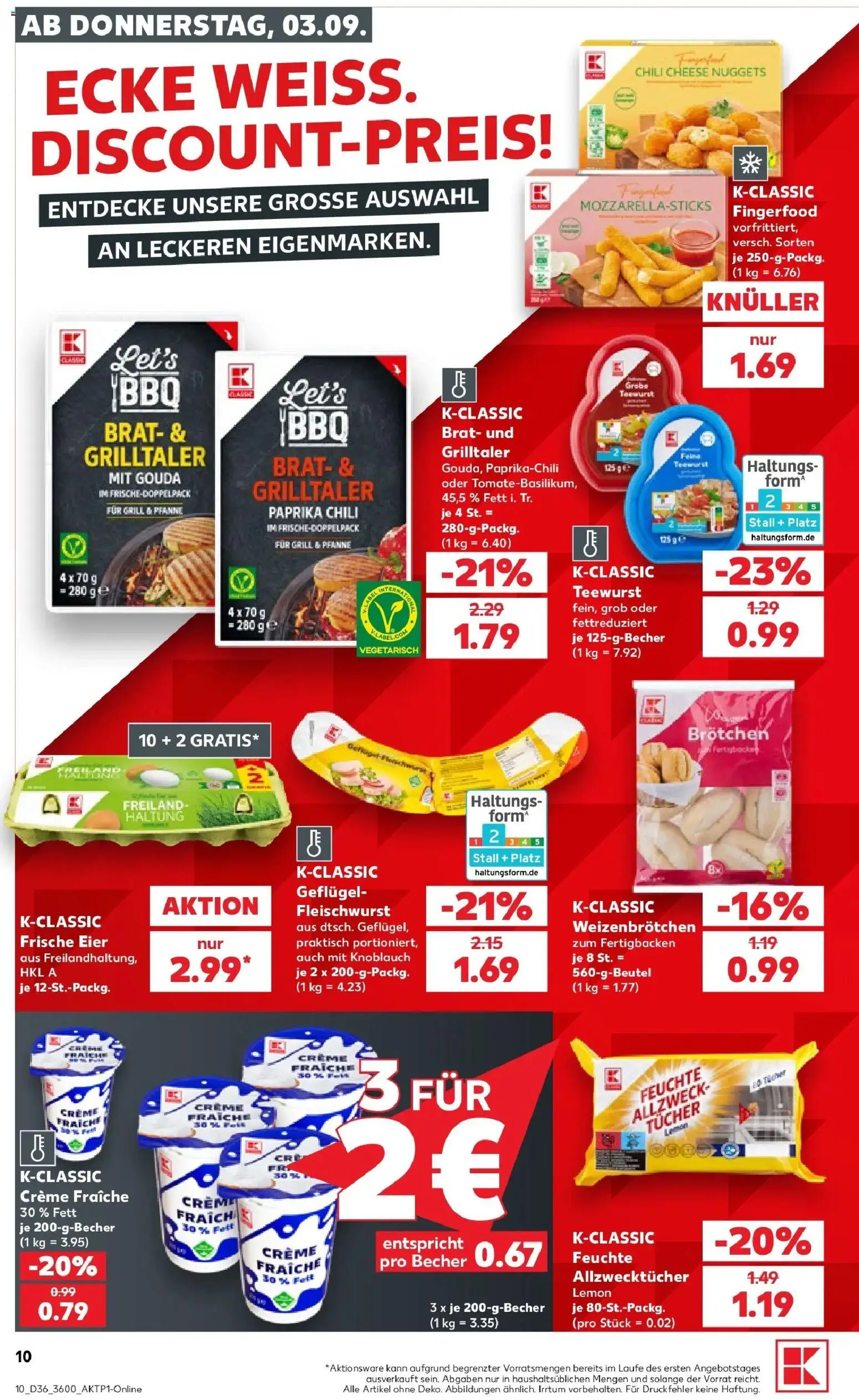 Prospekt Kaufland ab 31.08.2026 » Angebote Online zum Blättern | Seite: 19 | Produkte: Grill, Eier, Gouda, Paprika