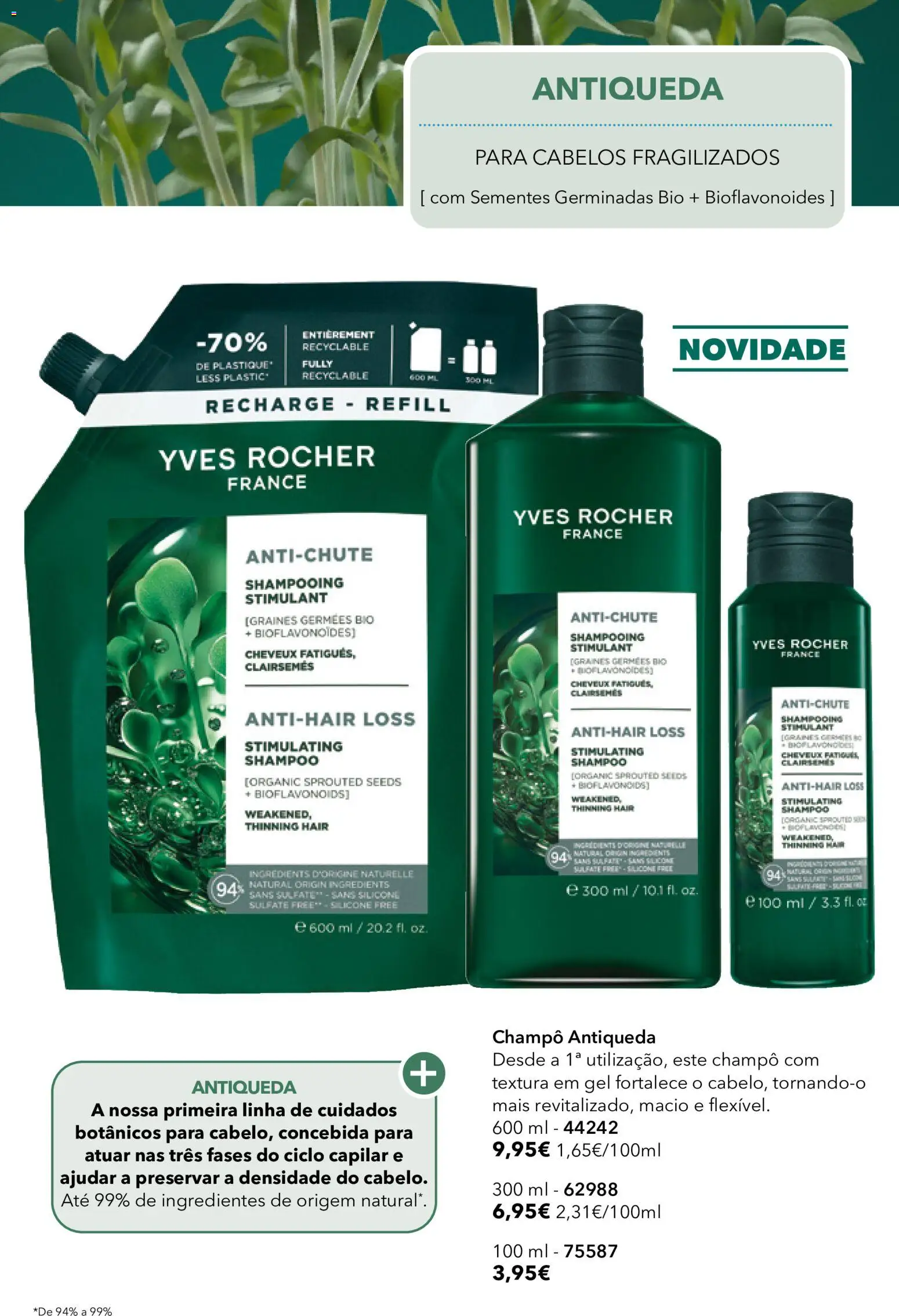 Yves Rocher Catálogo 12 │ válido de 24/09/2026 | Página: 48 | Produtos: Champô, Ingredientes, Shampoo