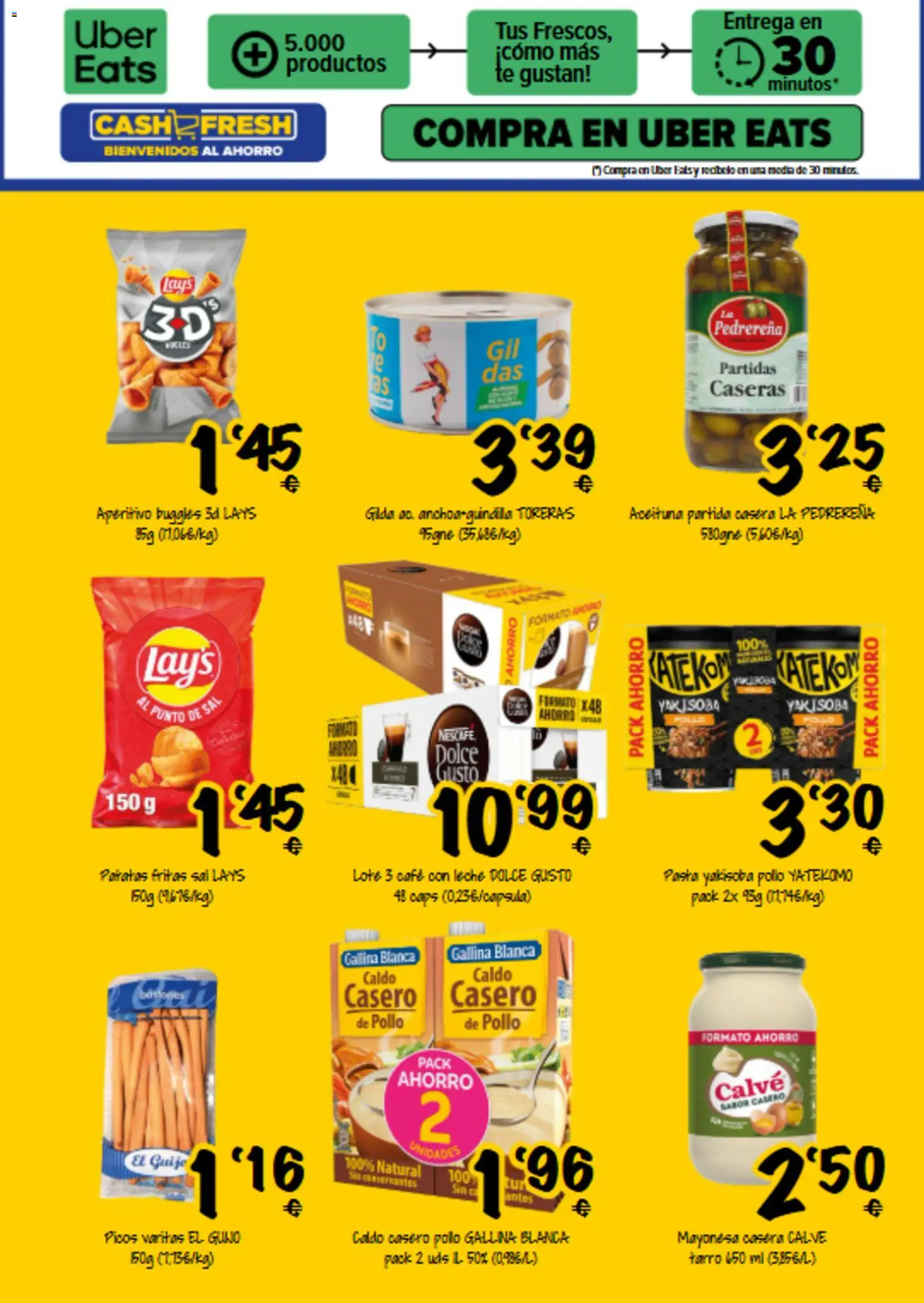 Cash Fresh folleto │ válido desde el 28/09/2026 | Página: 3 | Productos: Leche, Té, Mayonesa, Patatas