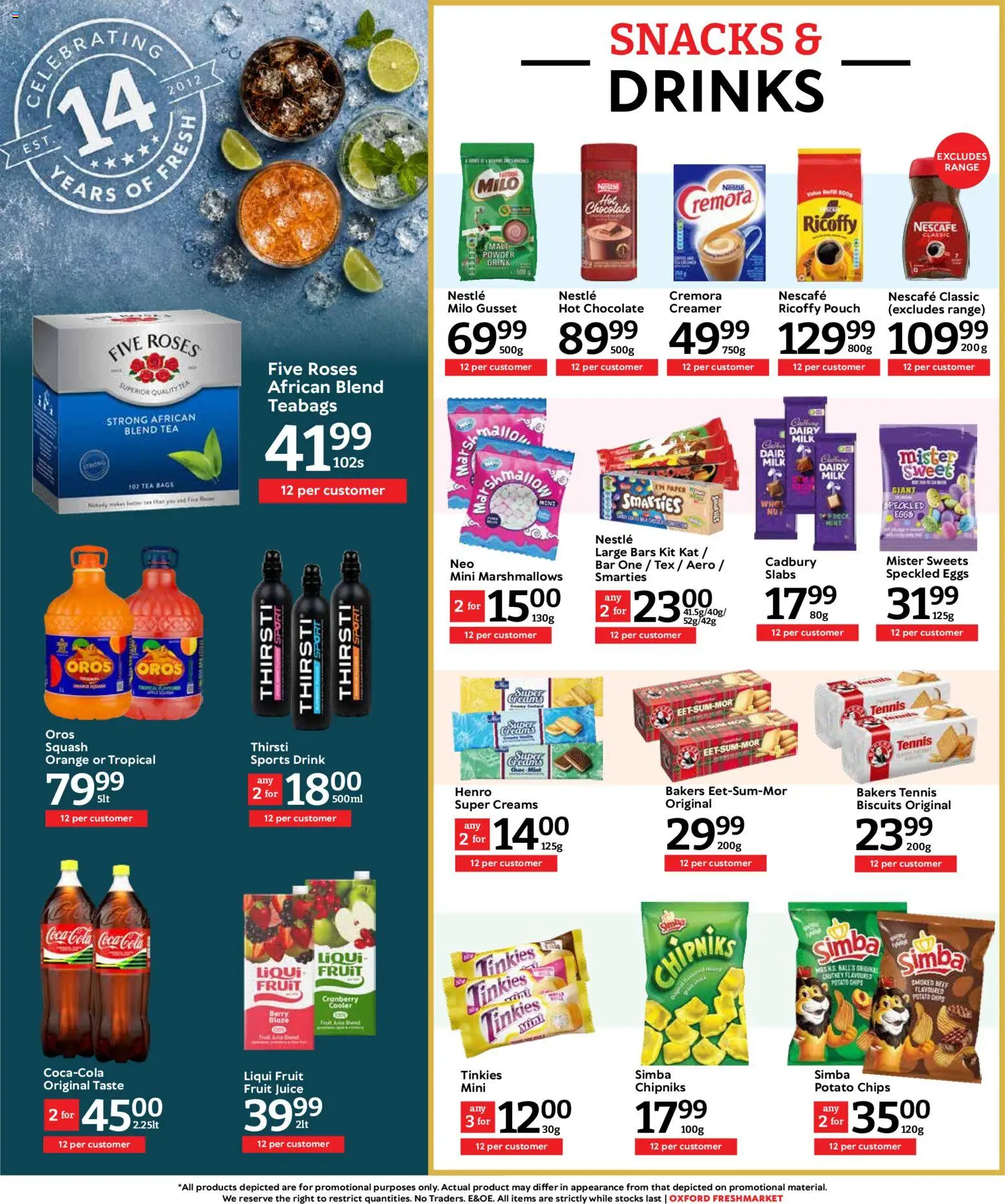 New Oxford Freshmarket catalogue – valid from 27.05.2026 | Page: 9 | Products: Chutney, Hot chocolate, Cooler, Chocolate