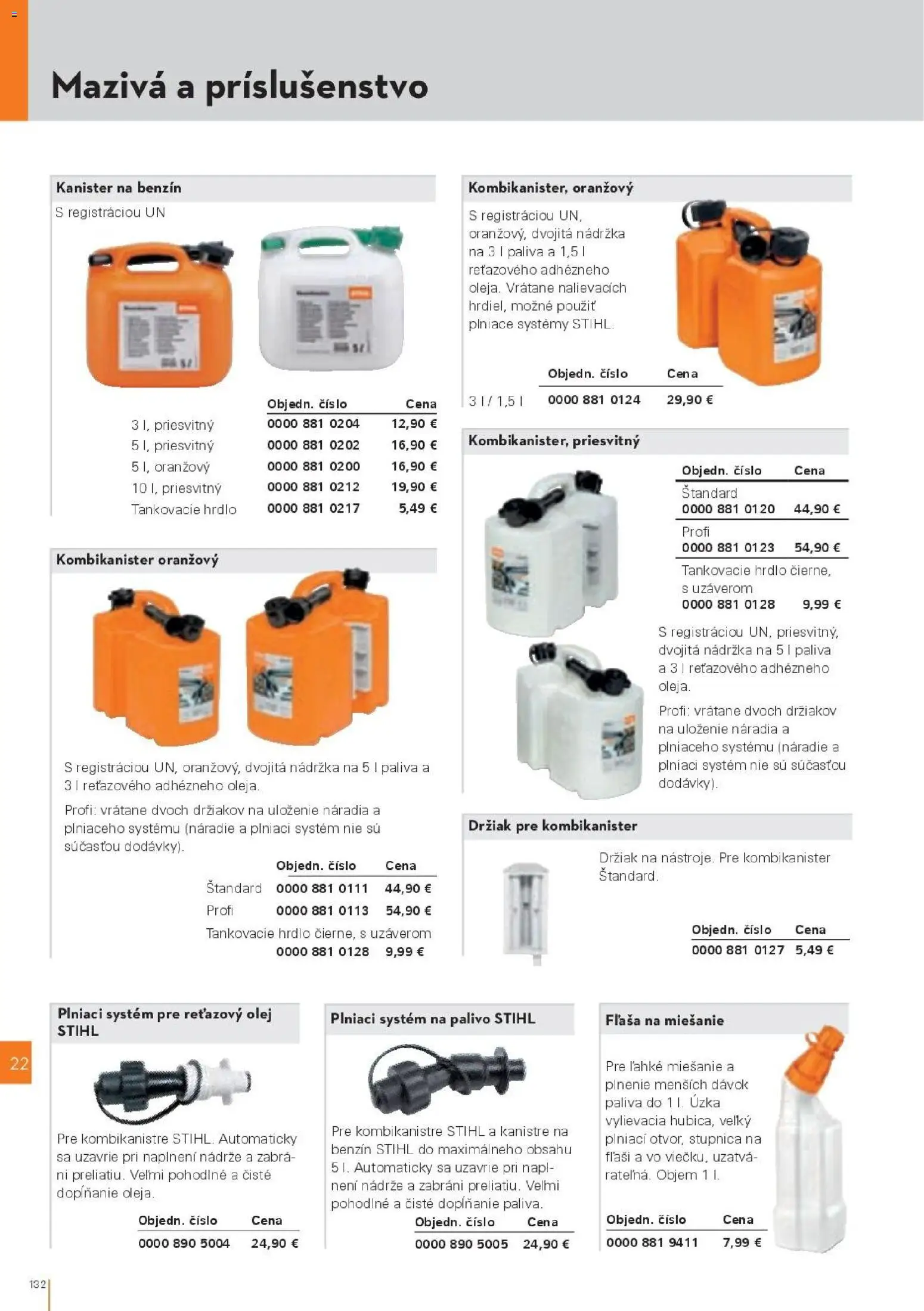 Nové STIHL akcie – leták je platný od 19.08.2026 | Strana: 132 | Produkty: Náradie, Olej