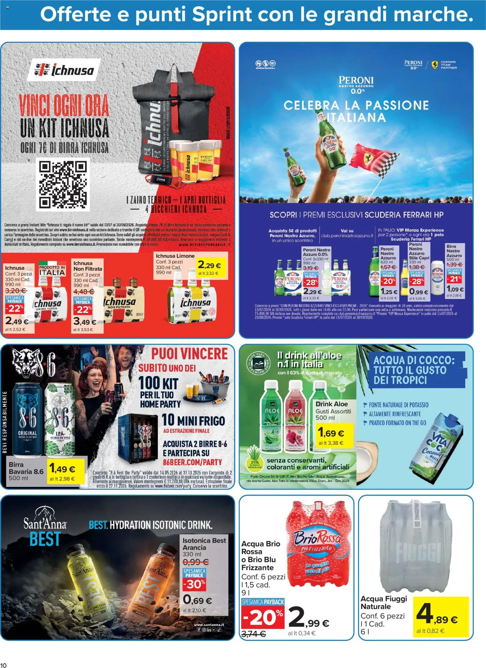 Volantino Carrefour del 20/08/2026 | Pagina: 10 | Prodotti: Limone, Polo, Cocco, Bottiglia