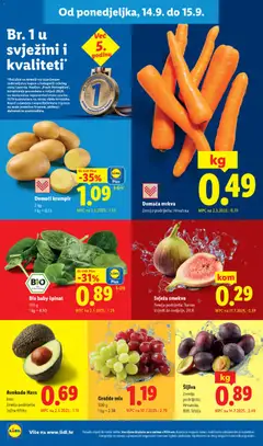 Šljiva, Šljiva Zemlja podrijetla: Hrvatska, BiH, Srbija - Pregled kataloga iz trgovine Lidl, vrijedi od 14.09.2026 | Stranica: 6