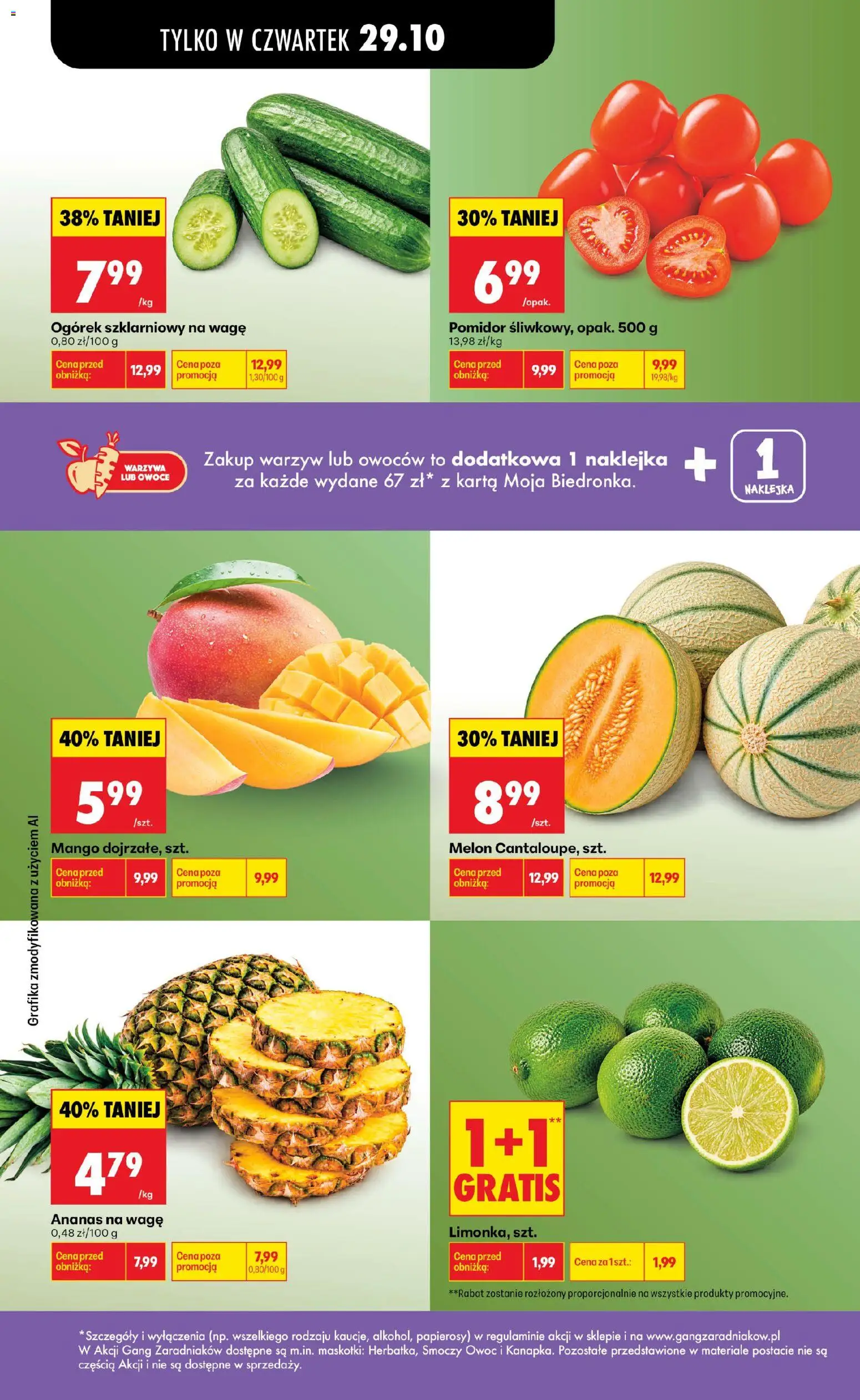Biedronka Polsko leták - Codziennie niskie ceny od 29.10.2026 | Strana: 33 | Produkty: Mango, Ananas