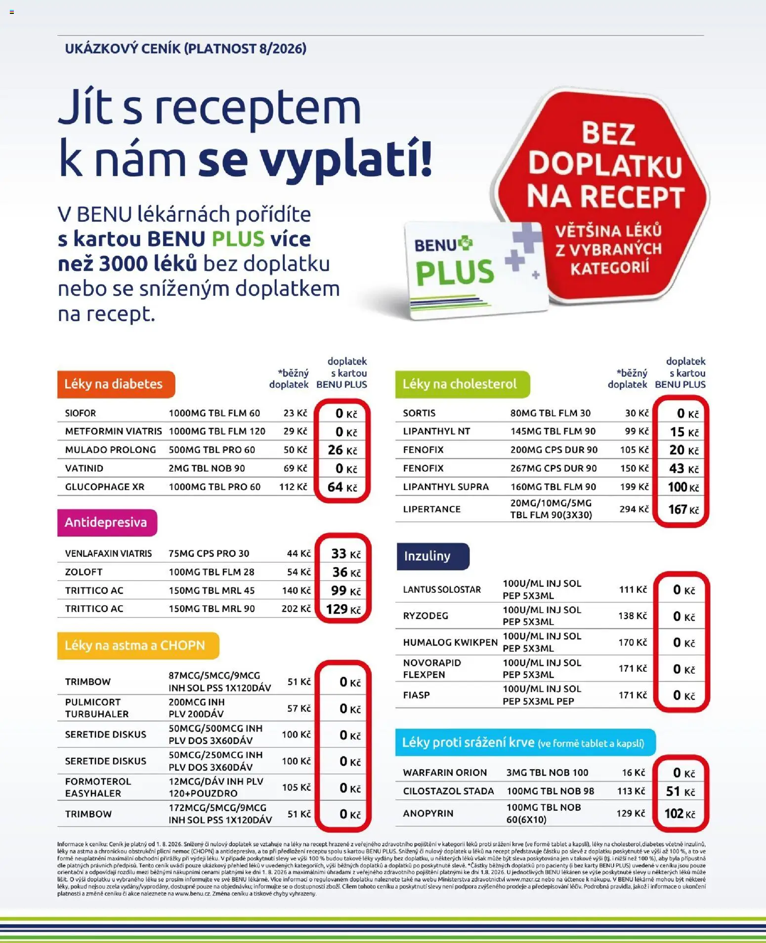 Benu leták od 01.09.2026 | Strana: 18 | Produkty: Tablet, Karty
