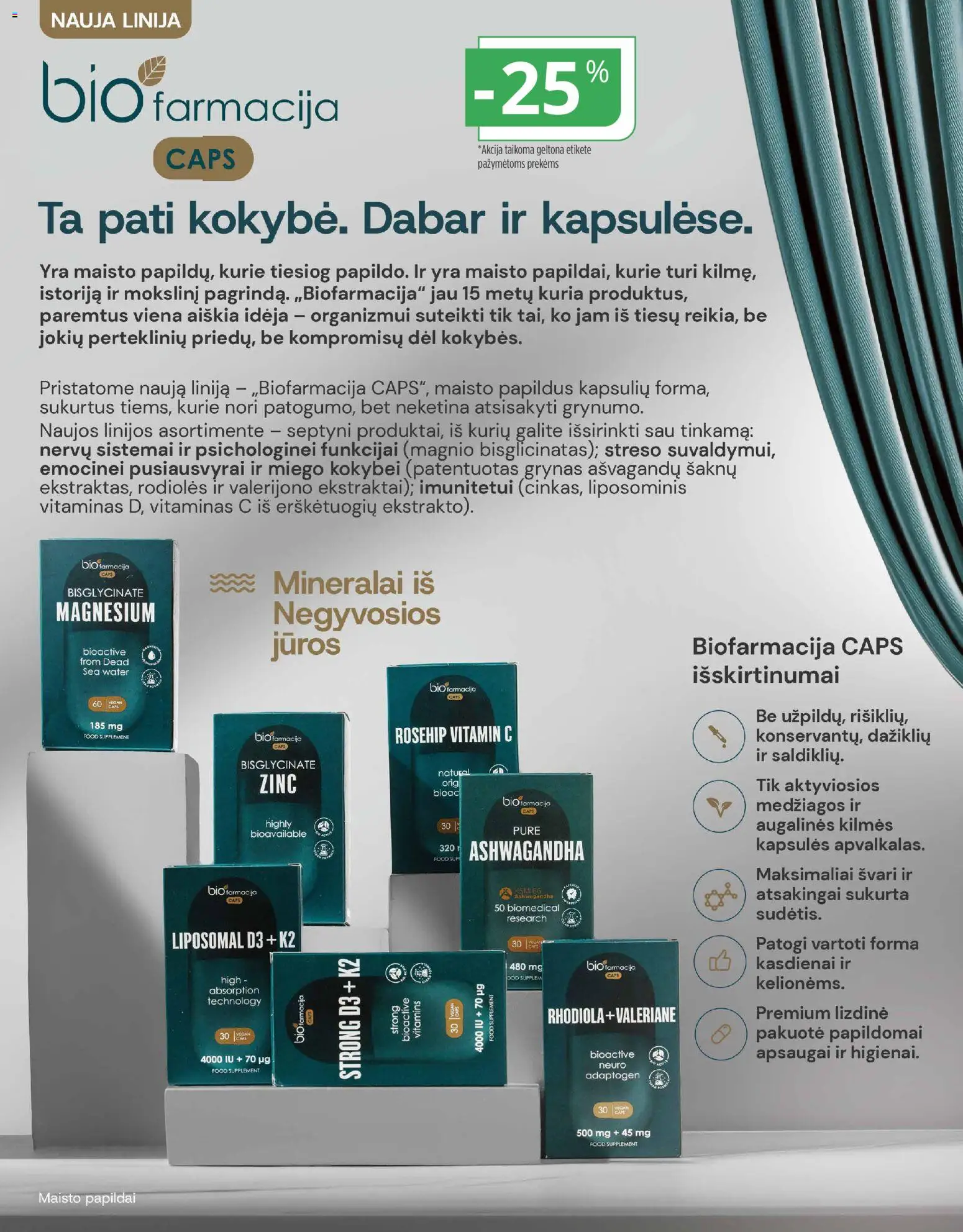 Norfa vaistinė akcijos nuo 2026.10.01 | Puslapis: 11 | Prekių: Kapsulės