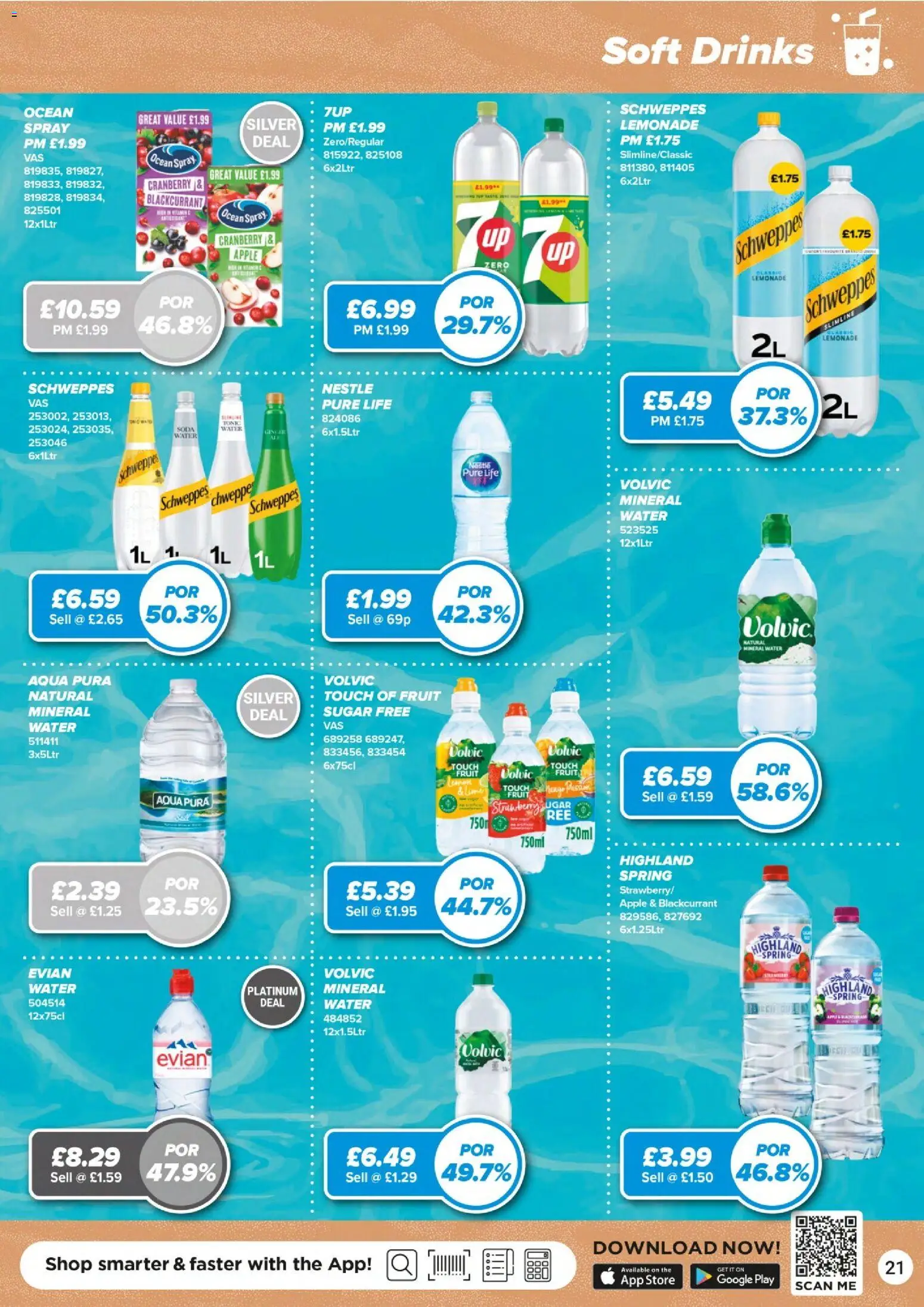 {H1} | Page: 21 | Products: Apple, Papier carton, Tonic water, Strawberry