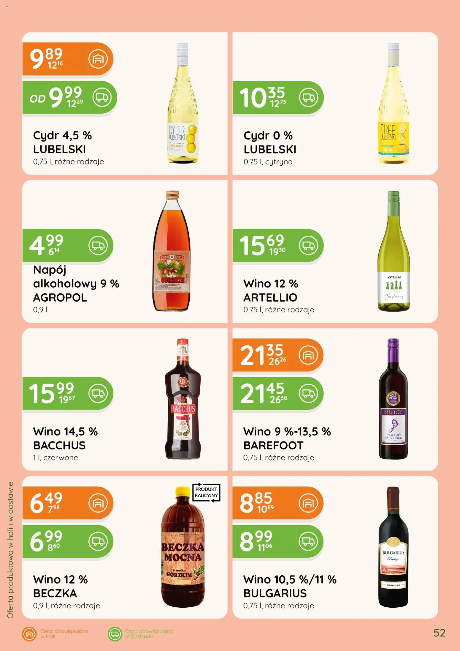 Eurocash gazetka - Katalog Alkoholowy od 01.10.2026 | Strona: 52 | Produkty: Cytryna, Cydr, Chardonnay, Wino