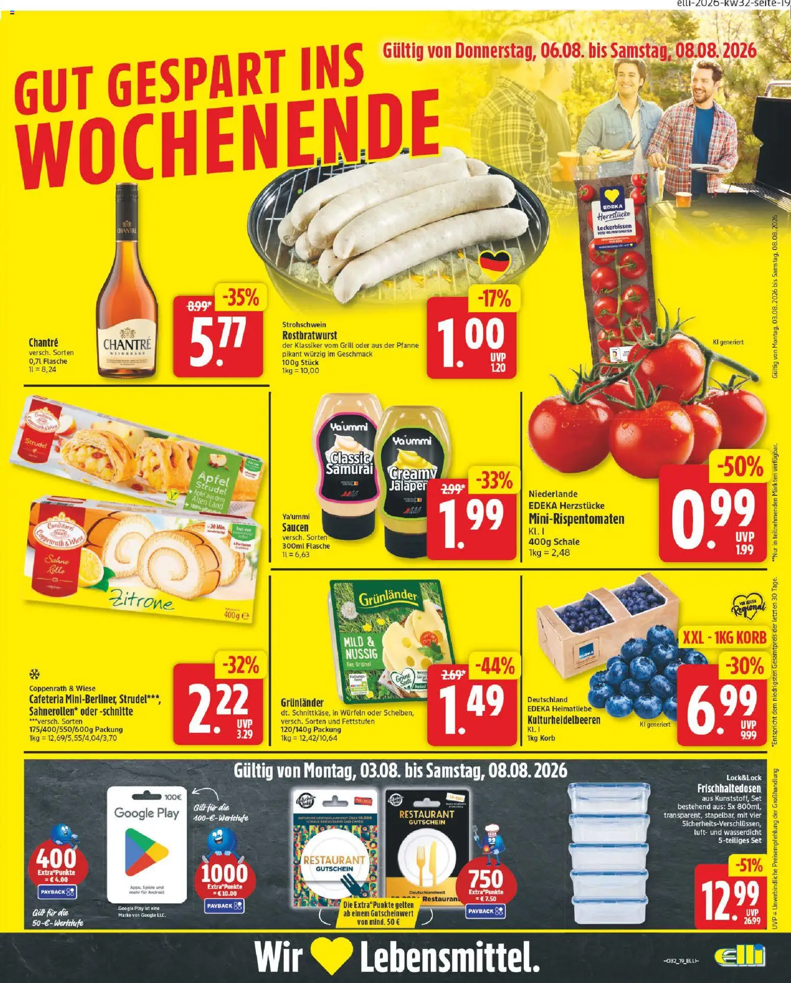 Elli Markt Prospekt Gütersloh – gültig ab 03.08.2026 | Seite: 19 | Produkte: Grill, Chantré, Grunlander, Zitrone
