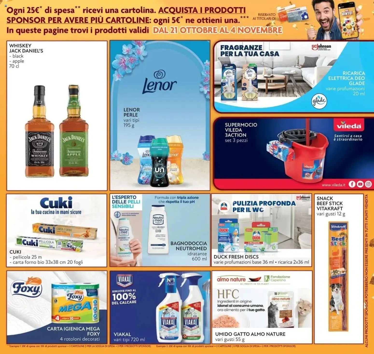 Volantino Conad del 21/10/2026 | Pagina: 11 | Prodotti: Carta igienica, Ingredienti, Pellicola, Doccia