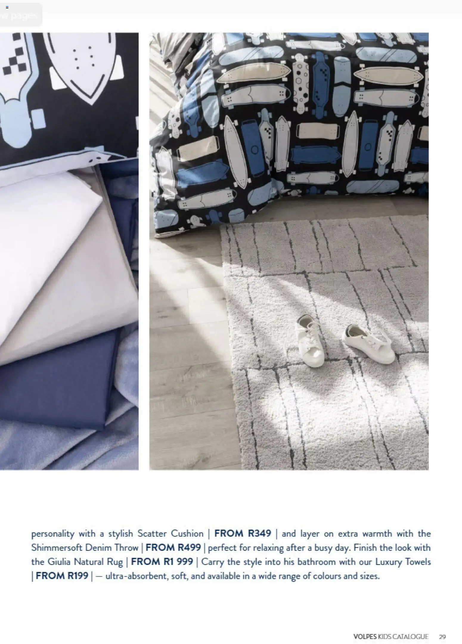 New Volpes catalogue – valid from 01/07/2026 | Page: 29 | Products: Towels, Cushion, Rug