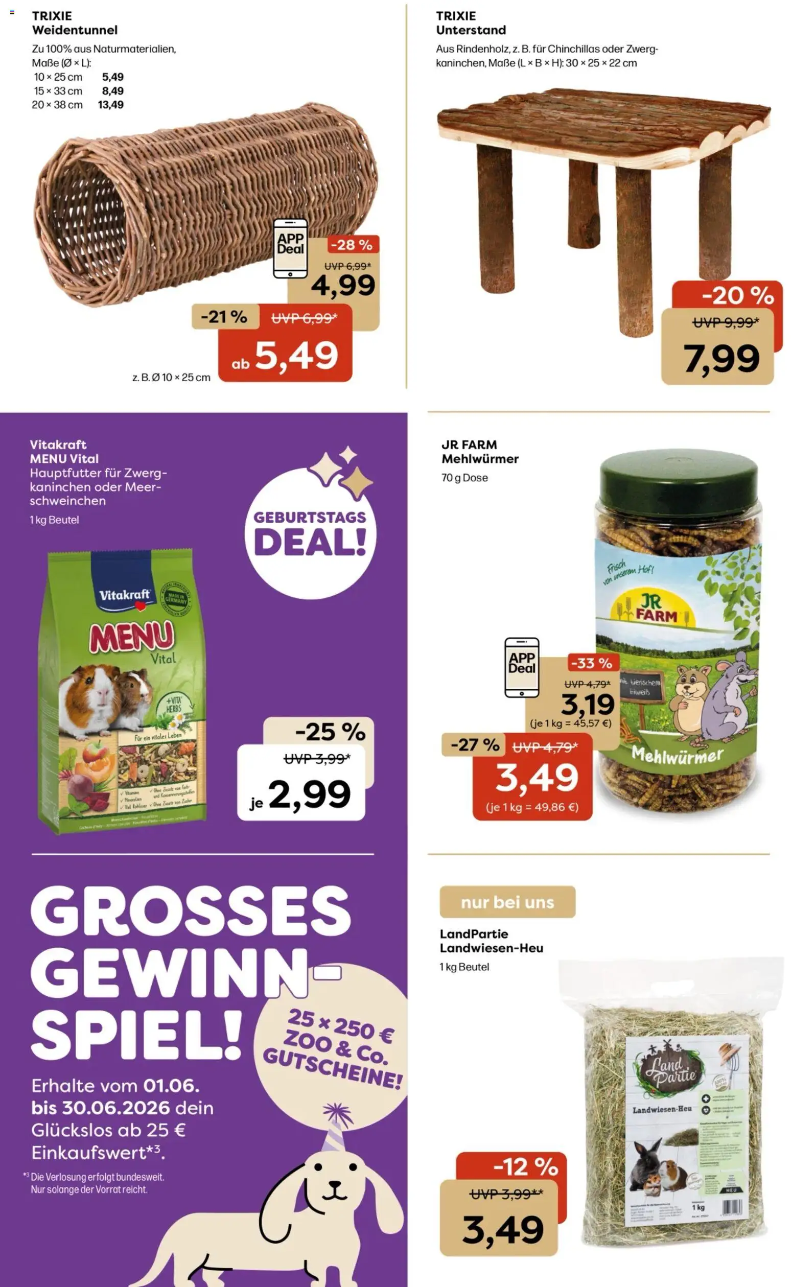 Zoo & co Prospekt – gültig ab 01.06.2026 | Seite: 10 | Produkte: Spiel, Kaninchen, Zucker