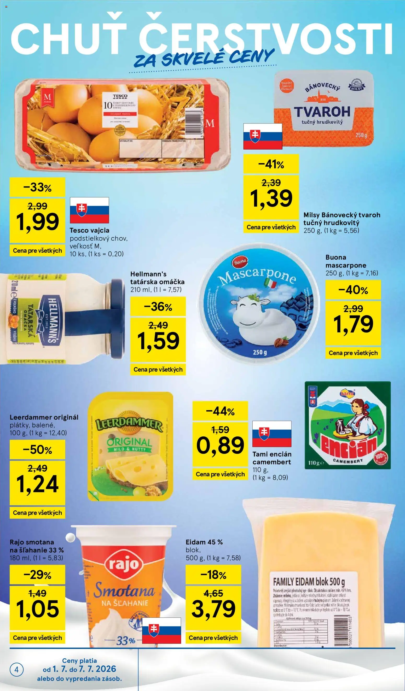 Nové Tesco akcie – leták je platný od 01.07.2026 | Strana: 4