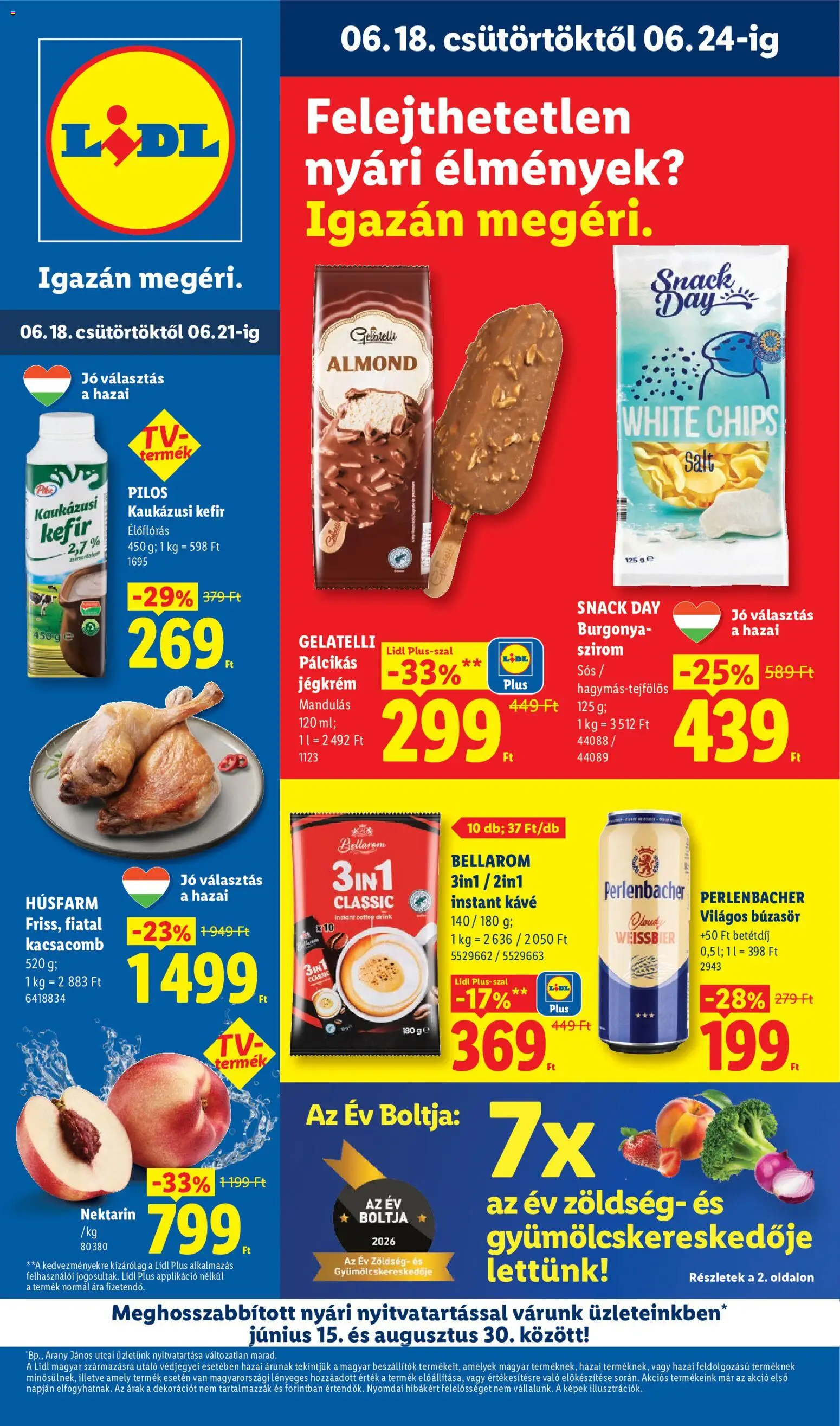 Lidl akciós ujság - amely érvényes a következő dátumtól: 18.06.2026 | Oldal: 1