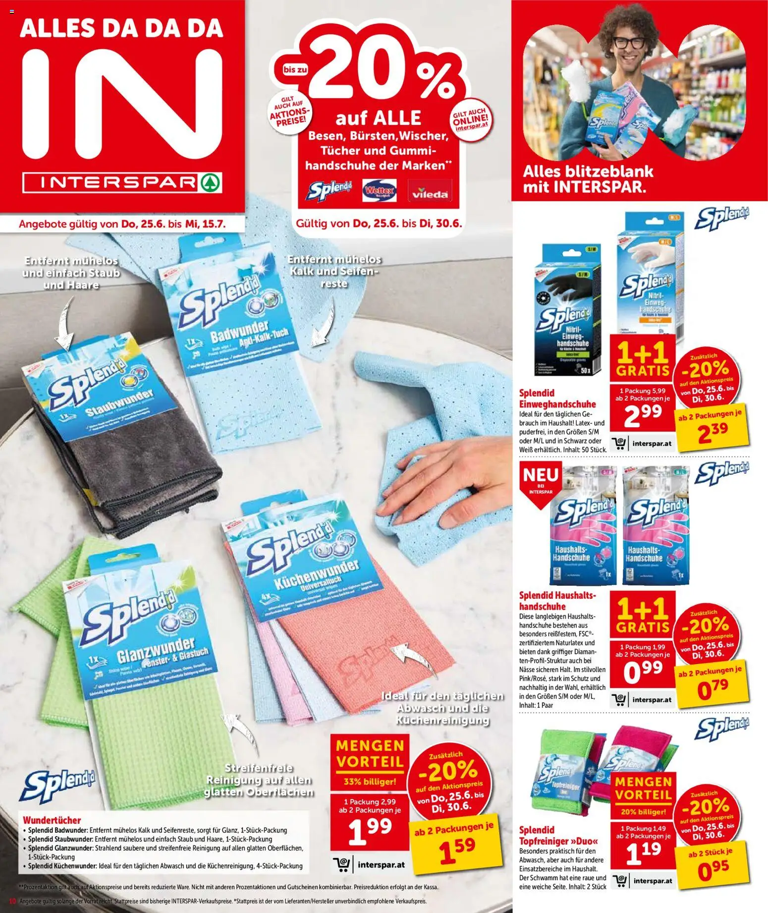 Interspar Flugblatt - Tirol gültig ab 25.06.2026 | Seite: 11 | Produkte: Handschuhe