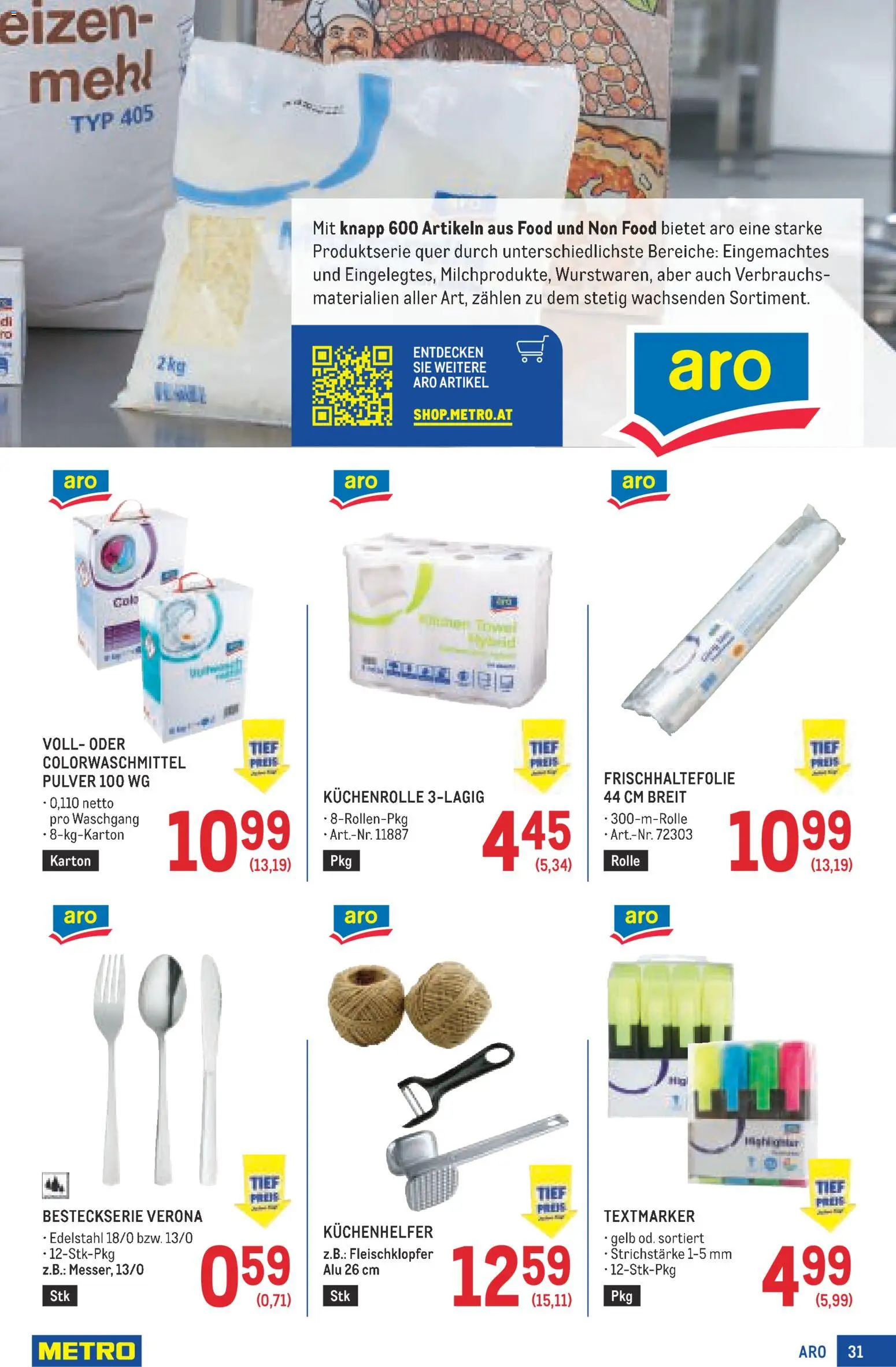 Metro angebote Profi gültig ab 20.08.2026 | Seite: 31 | Produkte: Mehl