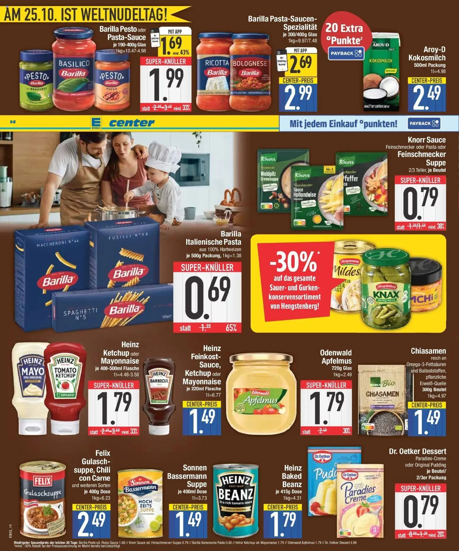 Edeka Prospekt Kolbermoor (ab 19.10.2026) » Angebote Online | Seite: 14 | Produkte: Barilla, Spaghetti, Barilla pesto, Pasta