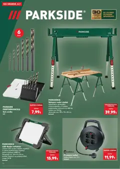 Produžni kabel, duljina kabla cca. 5 m - Pregled kataloga iz trgovine Kaufland, vrijedi od 08.07.2026 | Stranica: 14 | Proizvodi: Reflektor, Kabel, Parkside