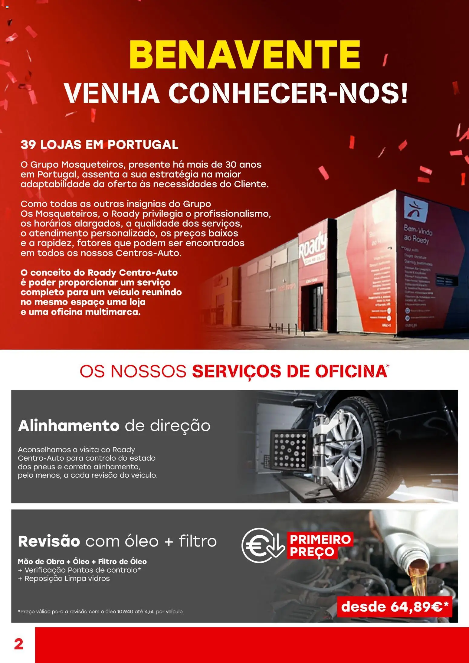 Roady folheto Benavente │ válido de 24/10/2026 | Página: 2 | Produtos: Limpa vidros, Óleo