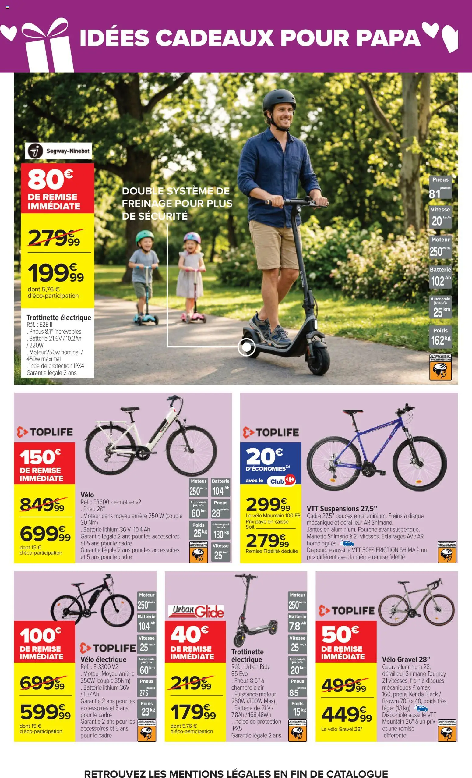 {H1} | Page: 40 | Produits: Vélo électrique, Pneus, Batterie, Casque