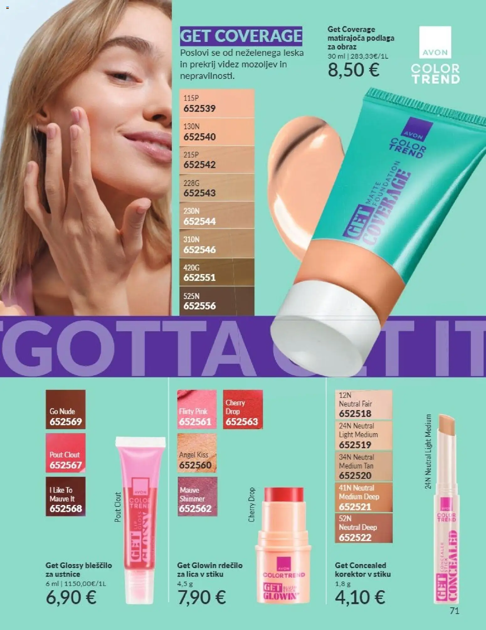 Novi Avon katalog ponudbe – veljaven od 01.09.2026 | Stran: 71 | Izdelki: Korektor