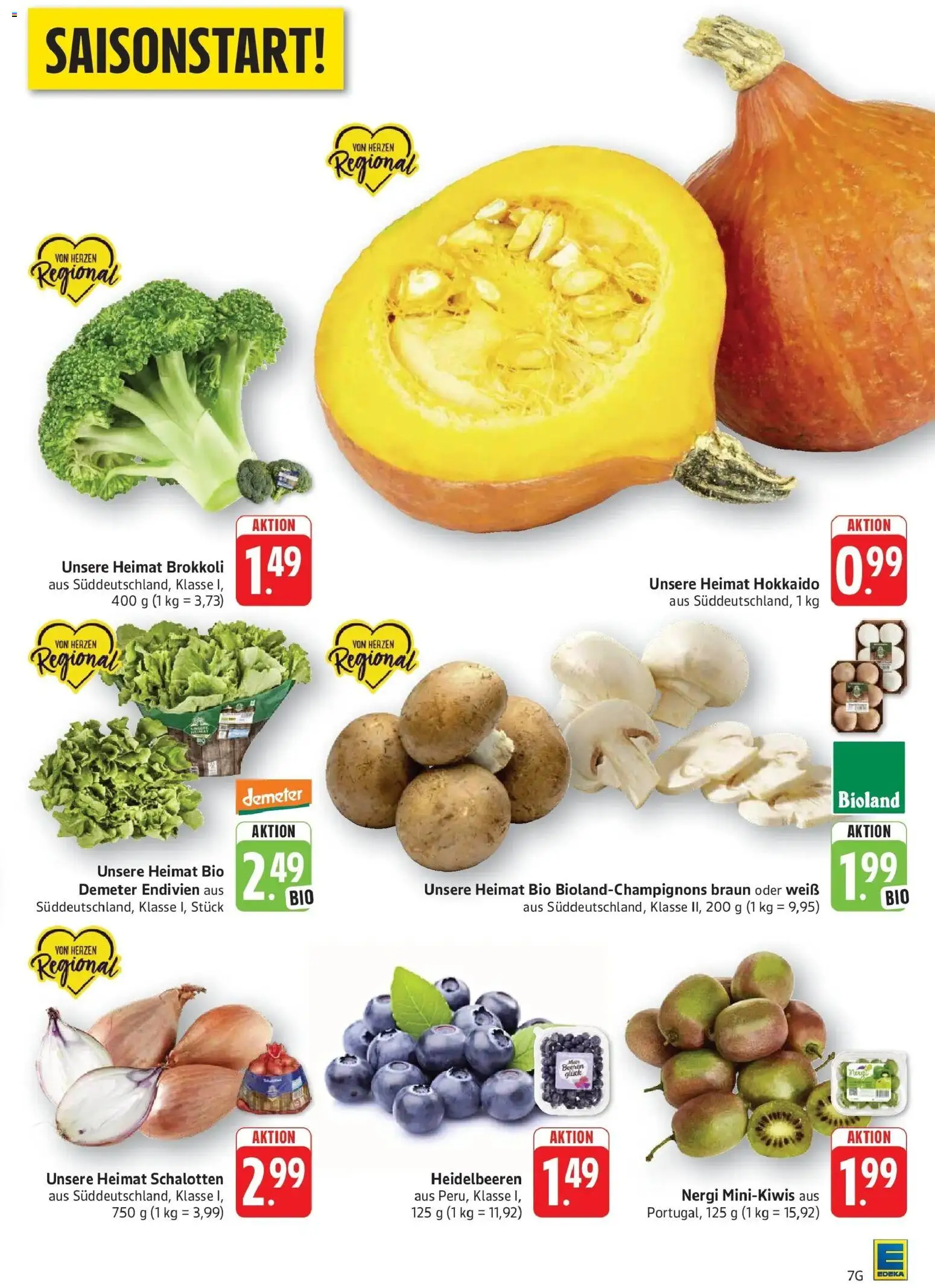 Edeka Prospekt Eislingen (ab 21.09.2026) » Angebote Online | Seite: 7 | Produkte: Heidelbeeren, Brokkoli