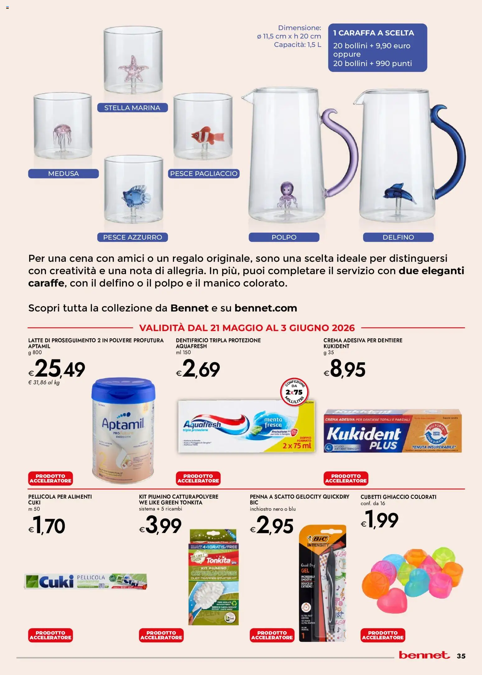 Volantino bennet del 21.05.2026 | Pagina: 35 | Prodotti: Crema, Dentifricio, Polpo, Pellicola