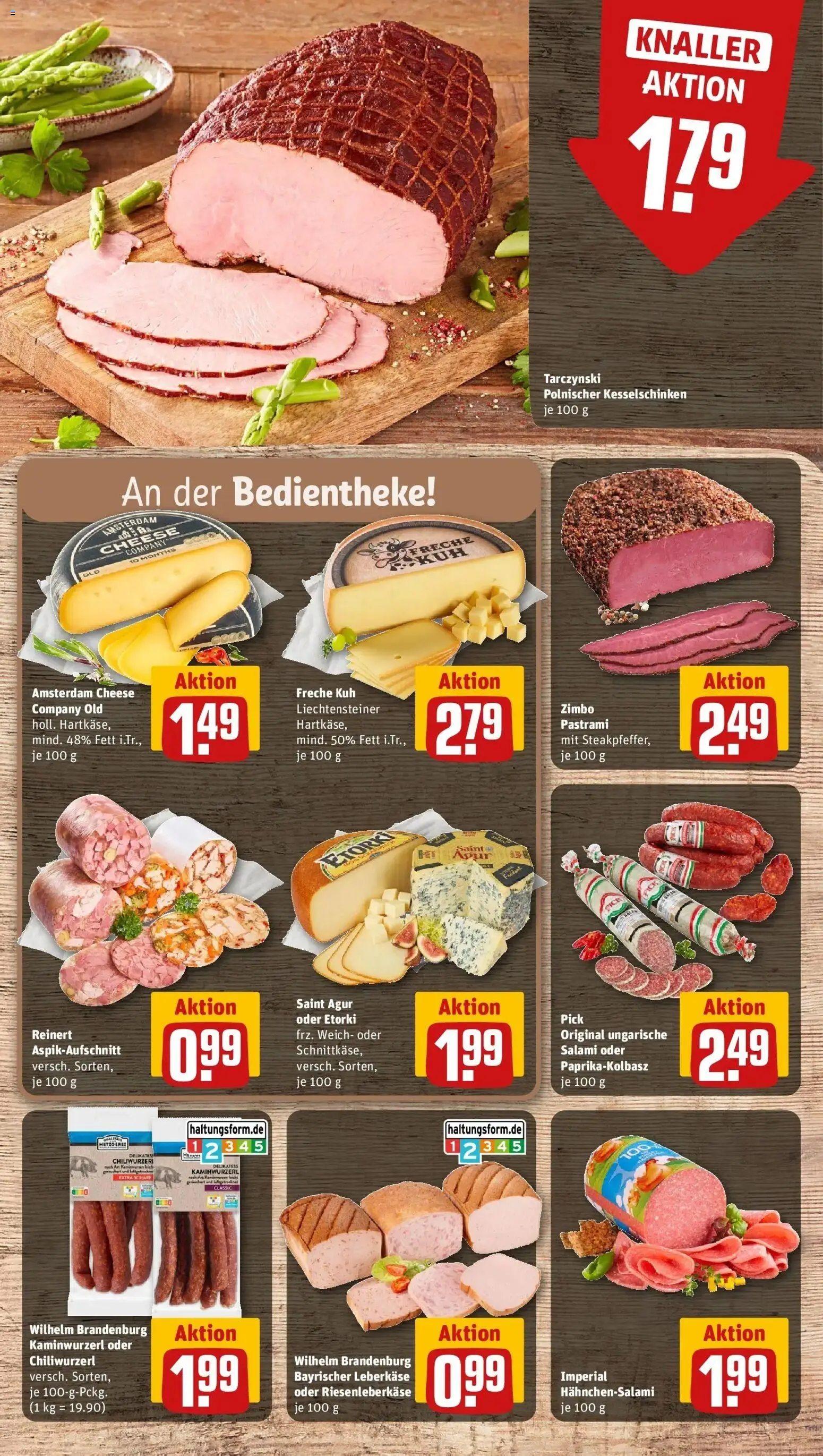 REWE Prospekt ab 14.09.2026 zum Blättern » Angebote | Seite: 8 | Produkte: Salami, Leberkase